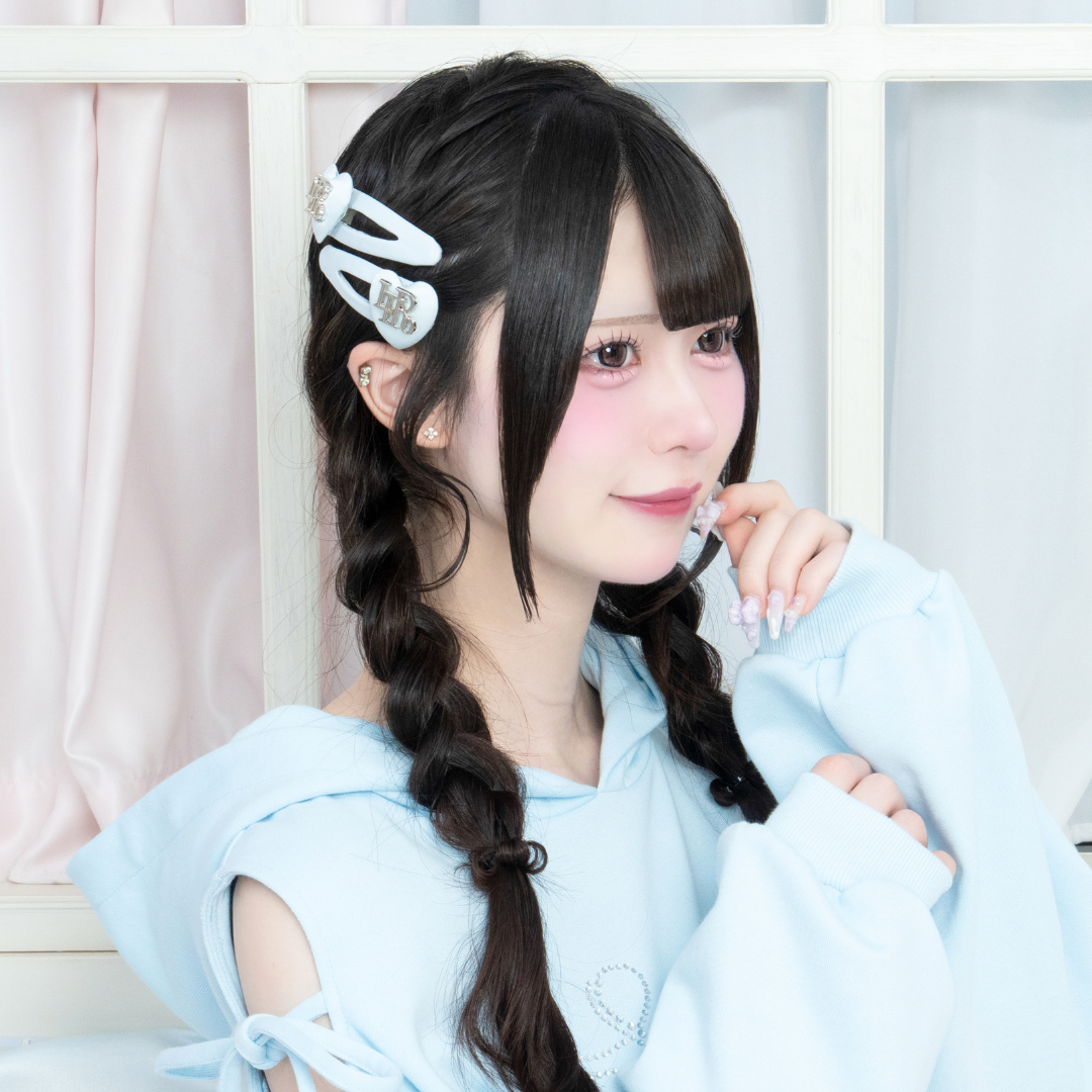 《LAFARY closet》サテンハートヘアピン