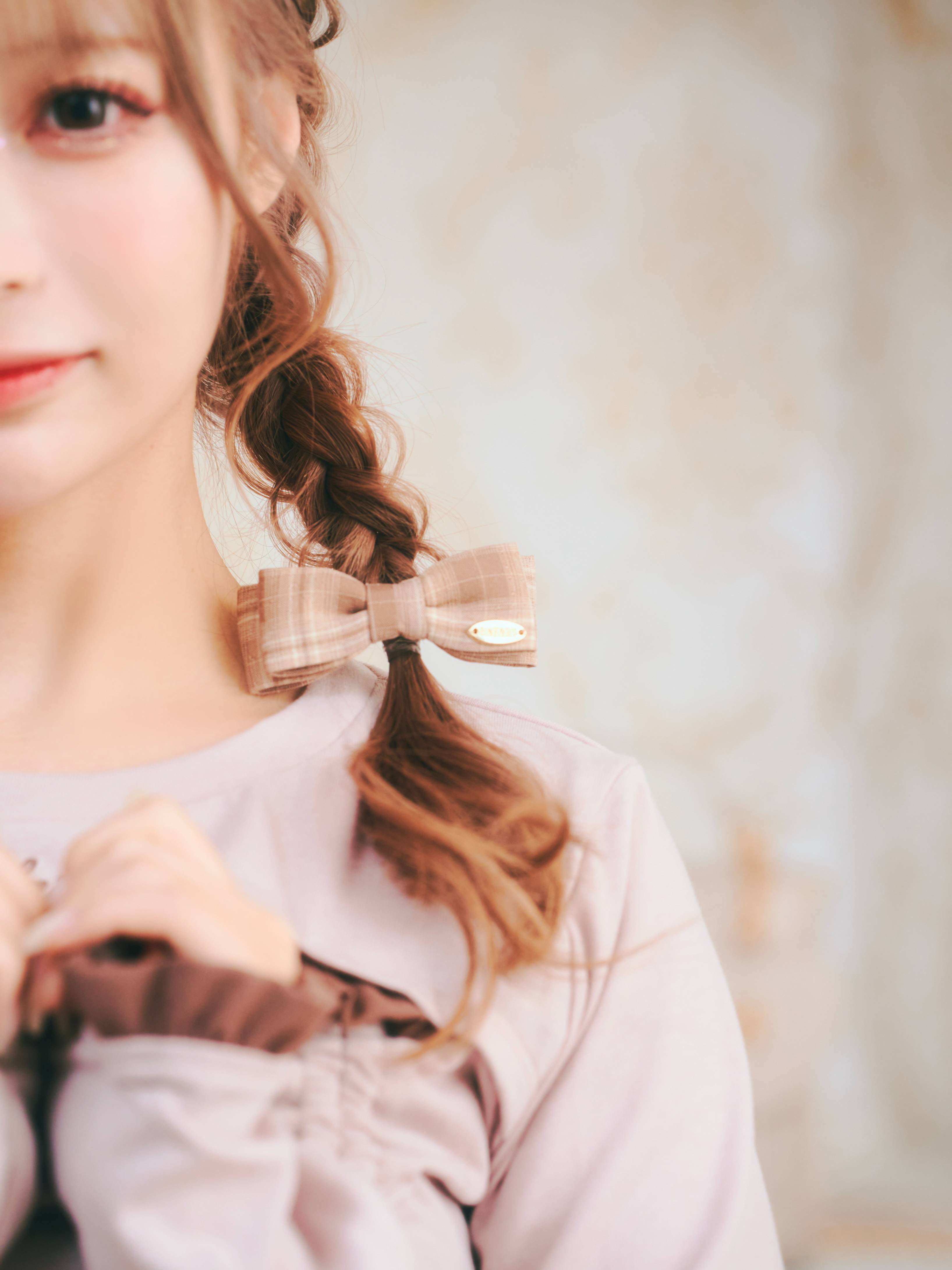 《LAFARY》チェックリボン