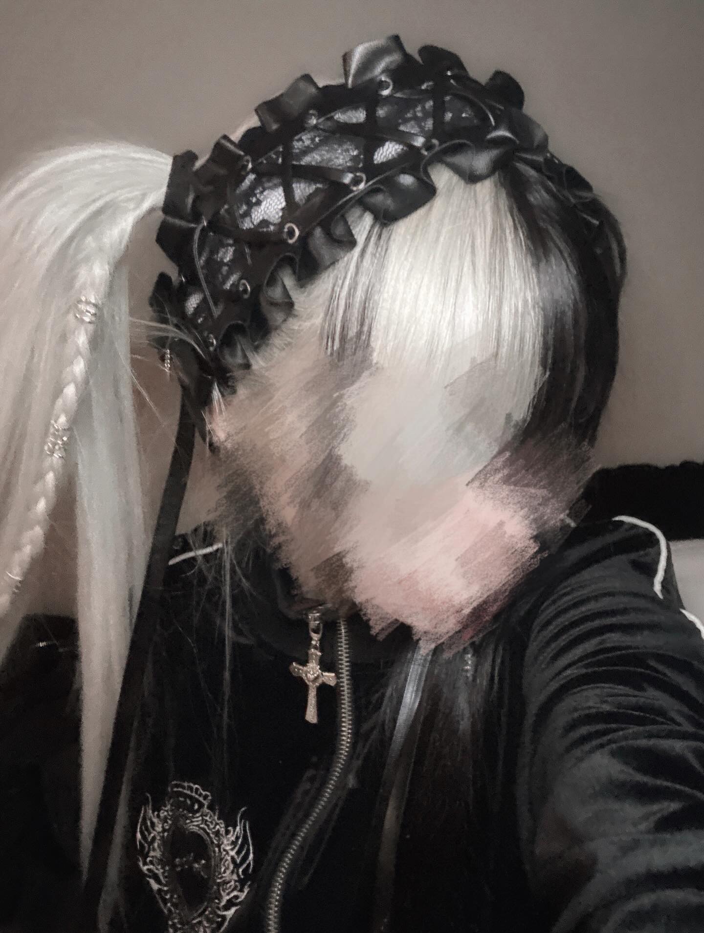 《mine》レースアップヘッドドレス