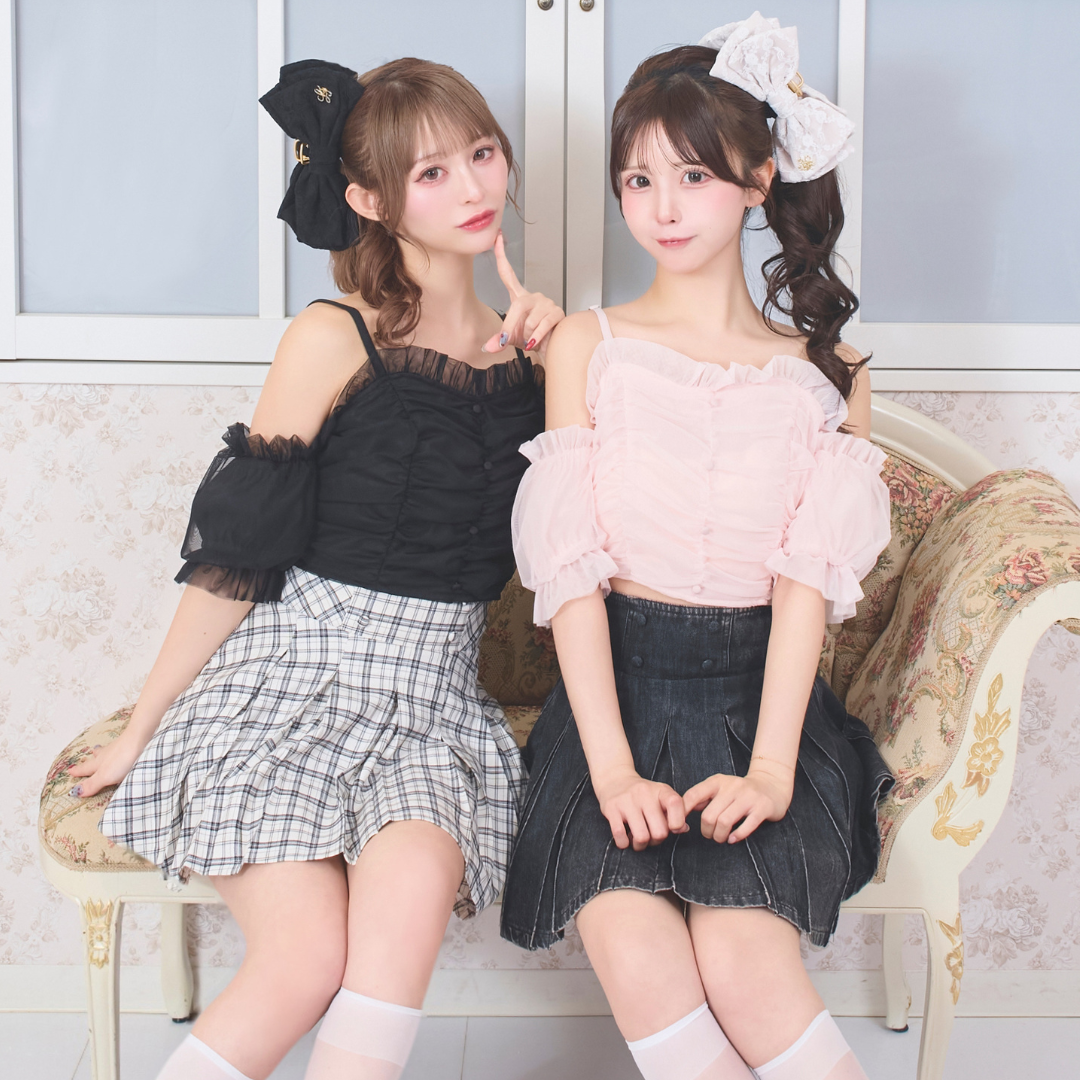 ホワイトチェック:156cm/ブラックデニム:154cm