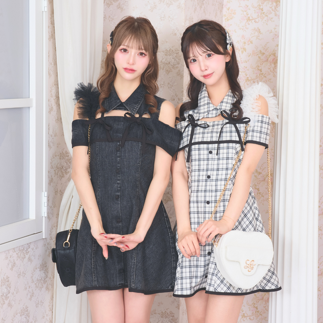 《LAFARY closet》チュールレースハートバッグ