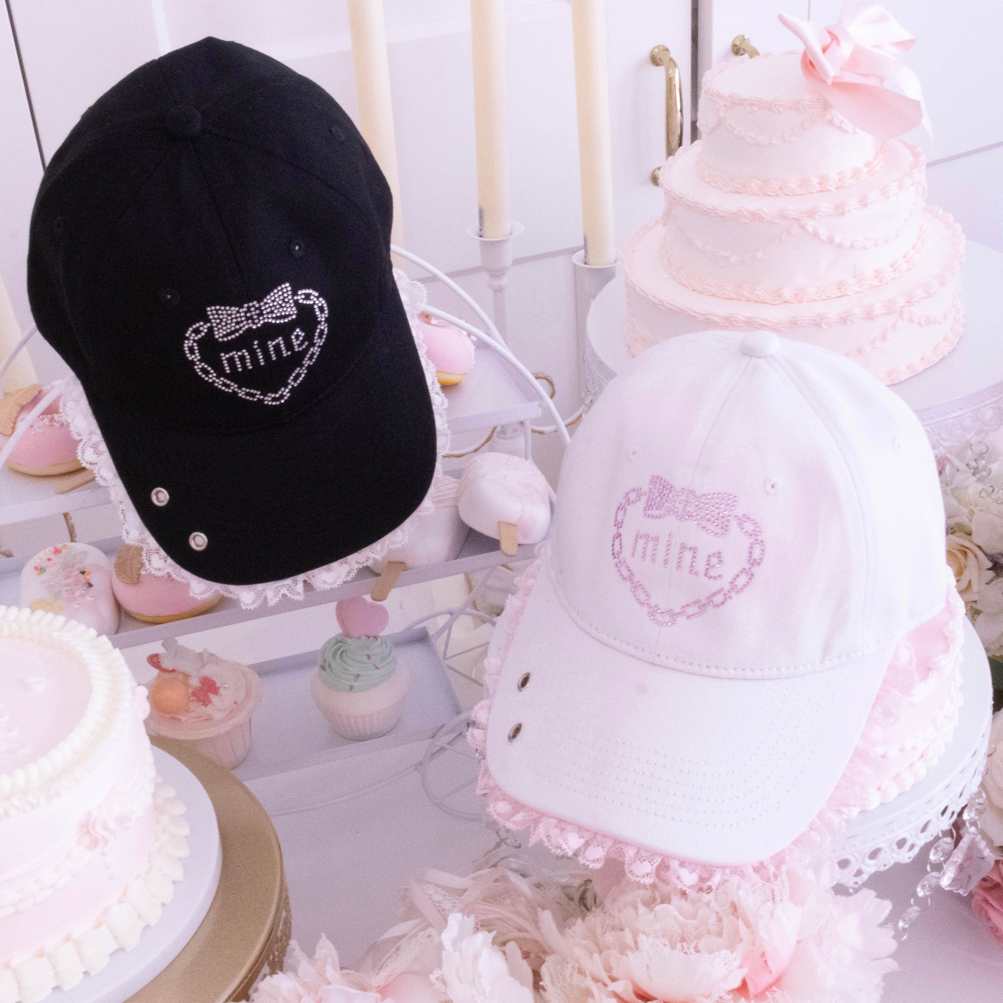 《mine》ストーンレースキャップ