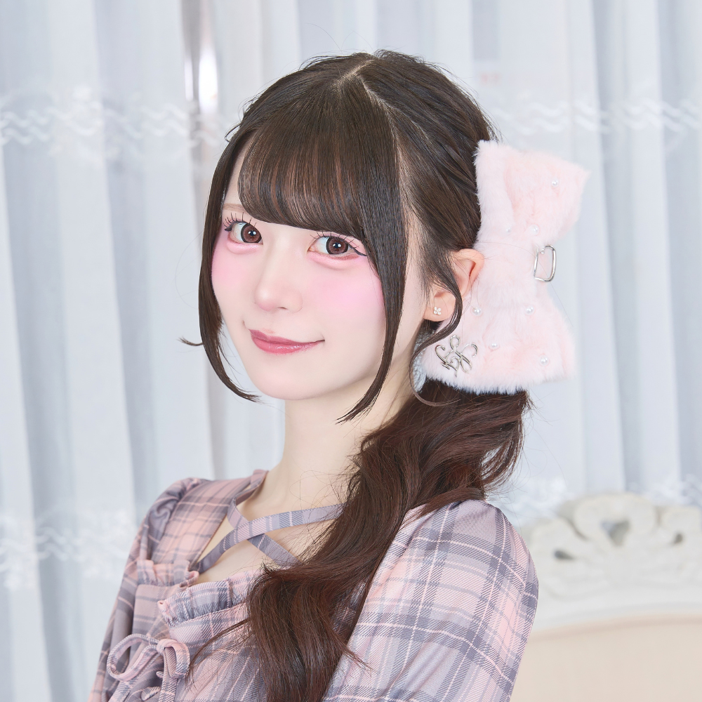 《LAFARY closet》ファーリボンバンスクリップ