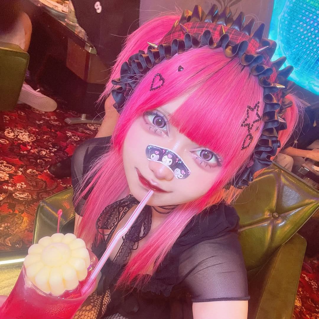 《mine》レザーハート ヘッドドレス