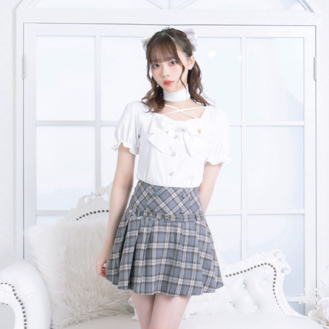 《LAFARY closet》リボンリブトップス