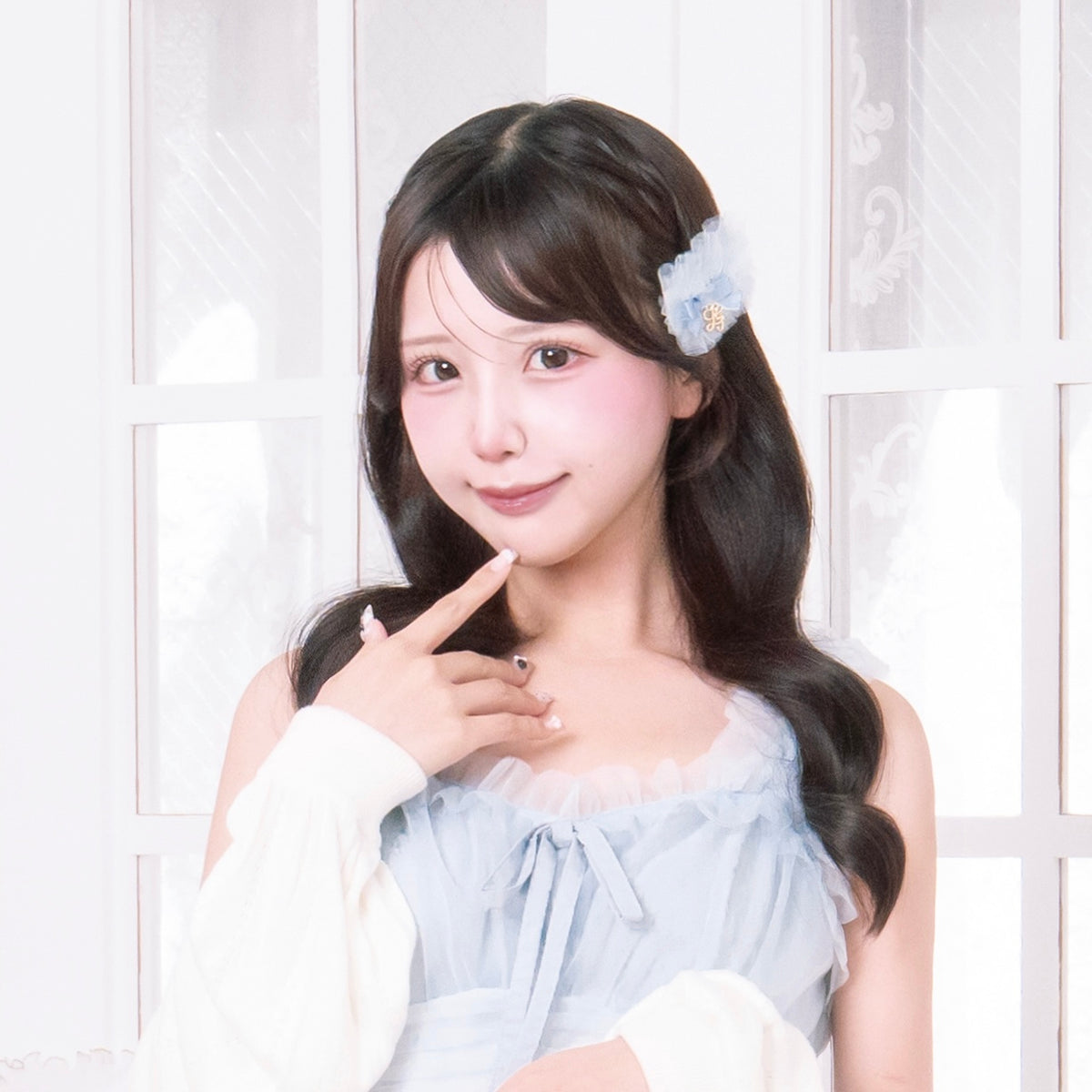 《LAFARY closet》チュールフリルヘアクリップ