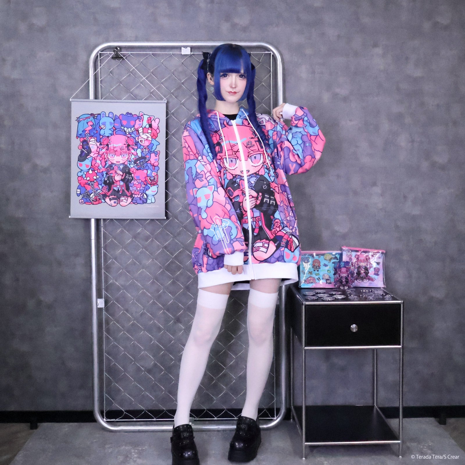 《寺田てら×LAFARY》全面プリントパーカー