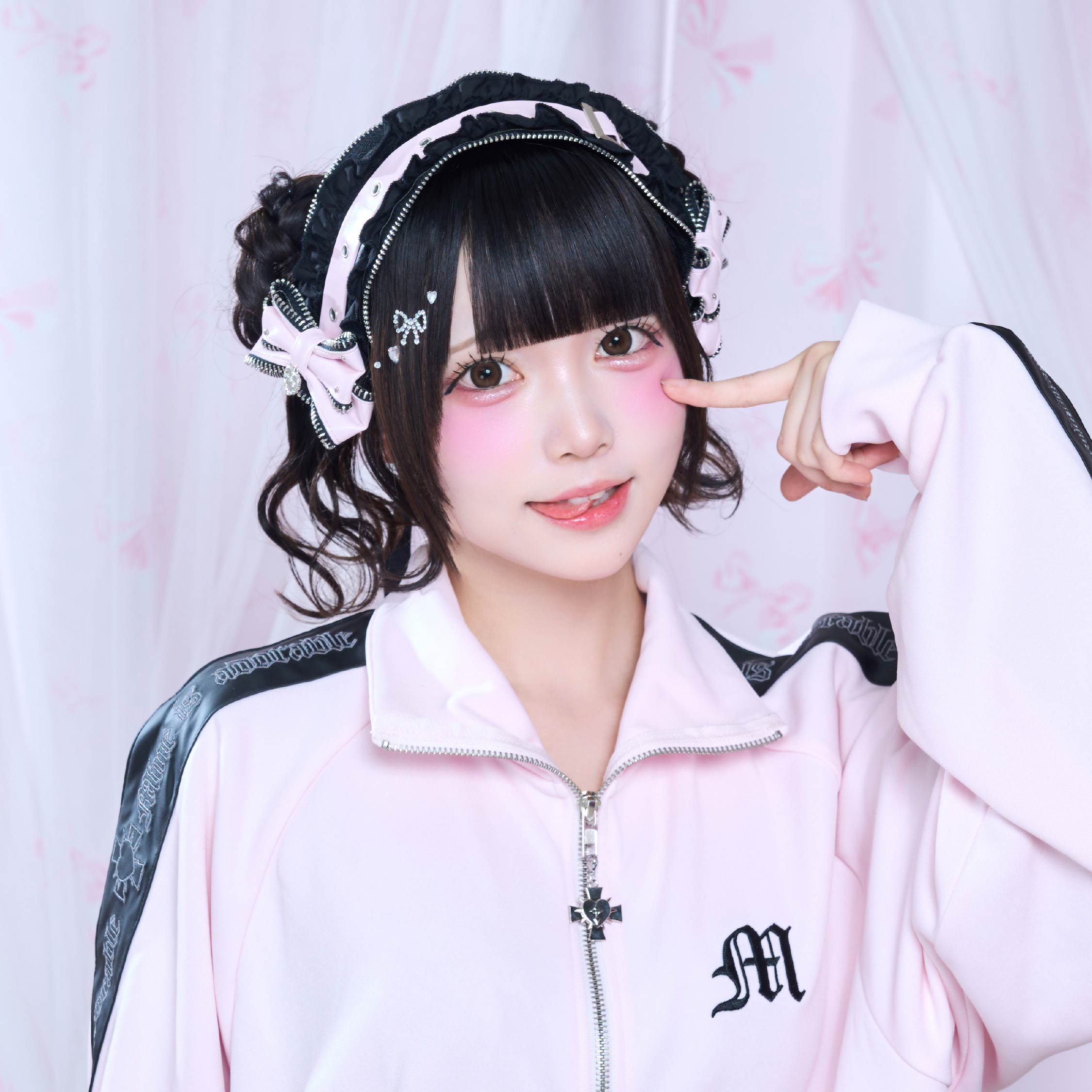 《mine》ジップリボンヘッドドレス