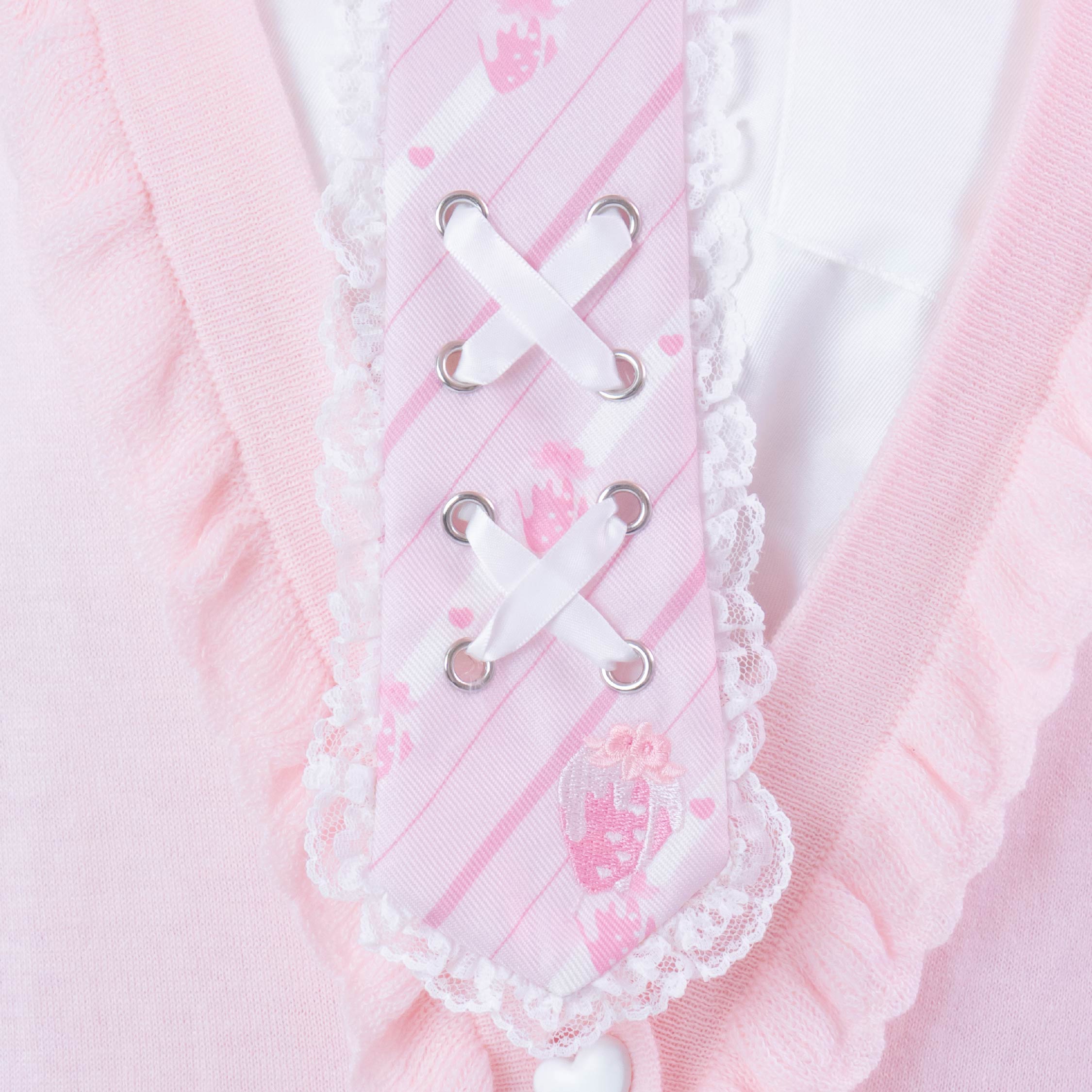 《ビビちゃん×mine》いちご刺繍ネクタイ
