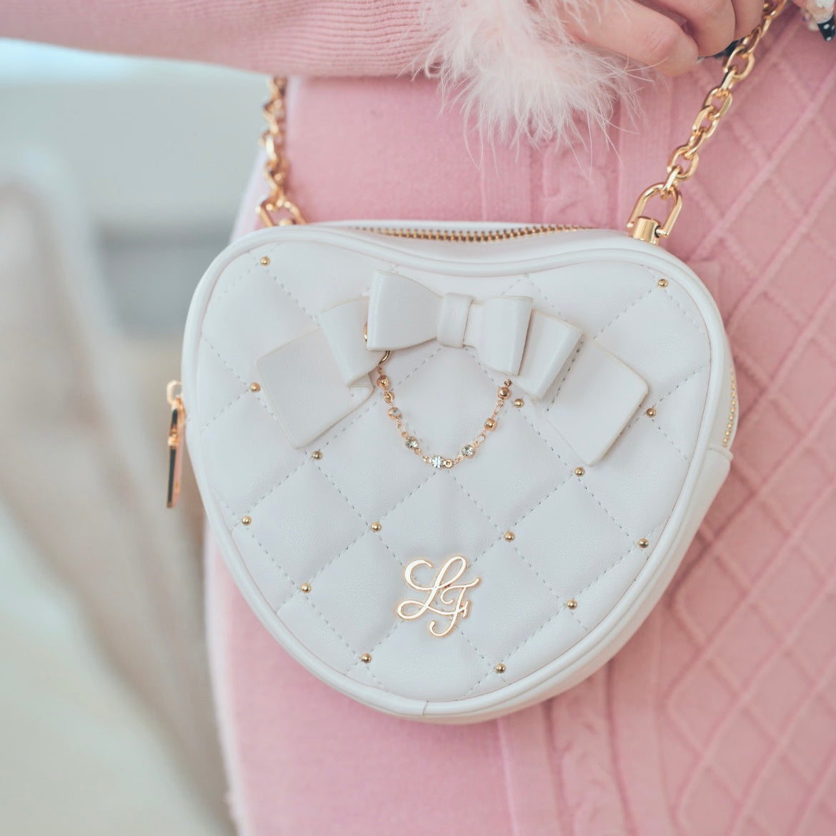 《LAFARY》キルティングハートショルダー