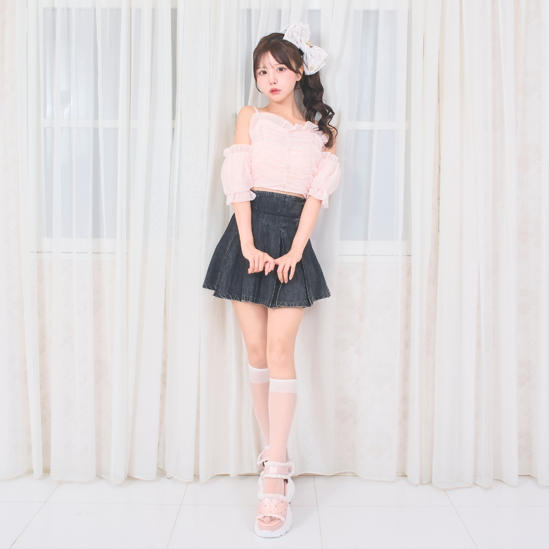 ブラックデニム:154cm