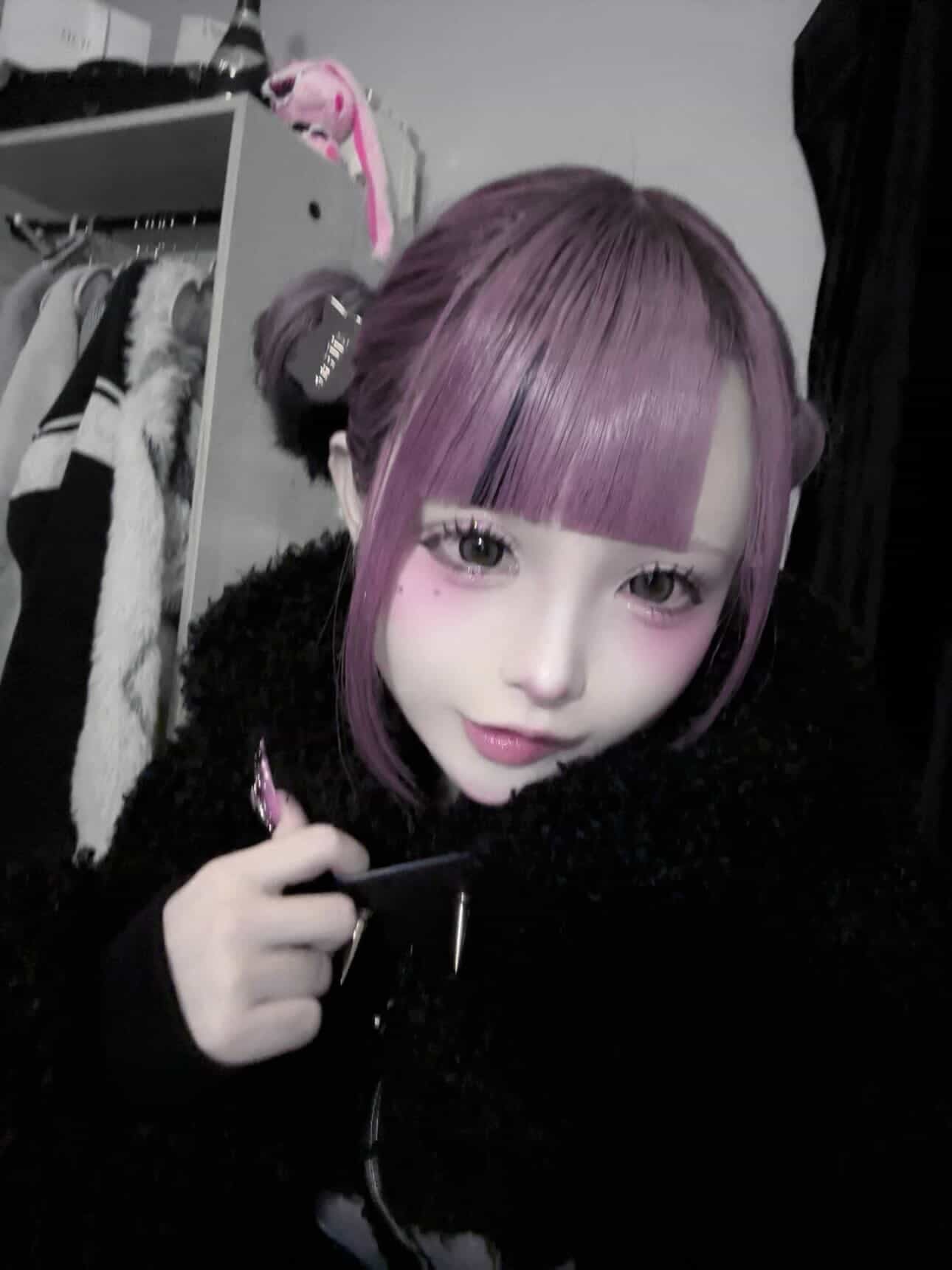 《mine》ポンポン猫ヘアゴム