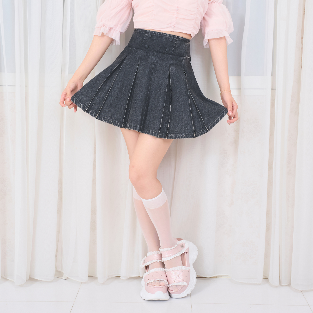 ブラックデニム:154cm