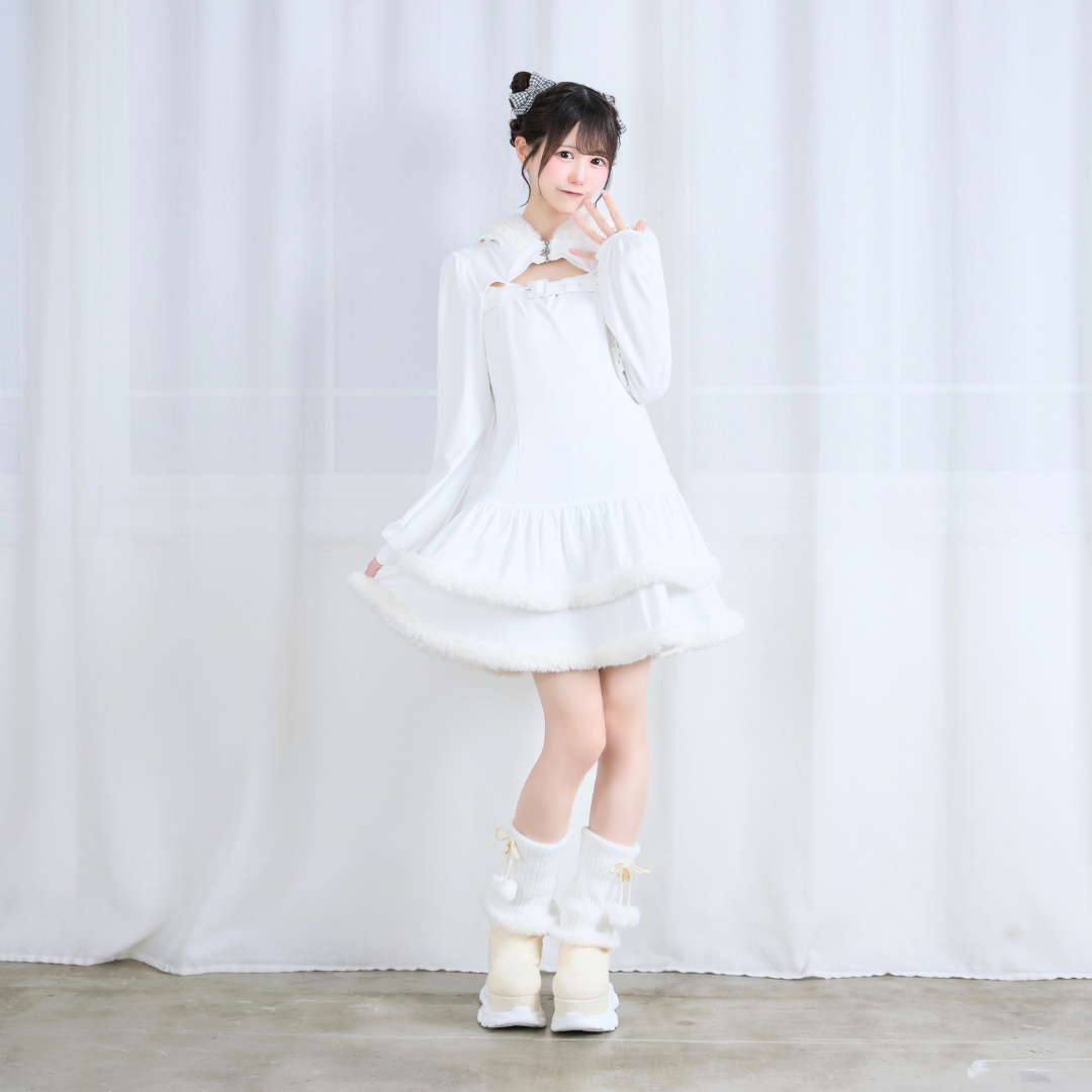 《LAFARY closet》ルーズニット厚底ブーツ