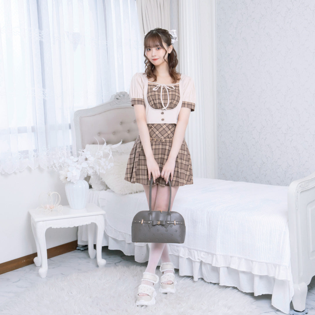 《LAFARY closet》ロゴエンボスボストン