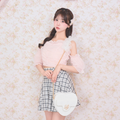 《LAFARY closet》チュールレースハートバッグ