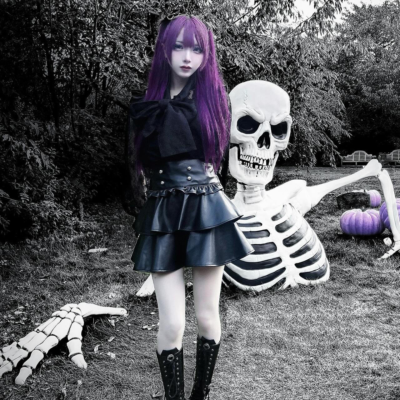 《mine》レザースカート