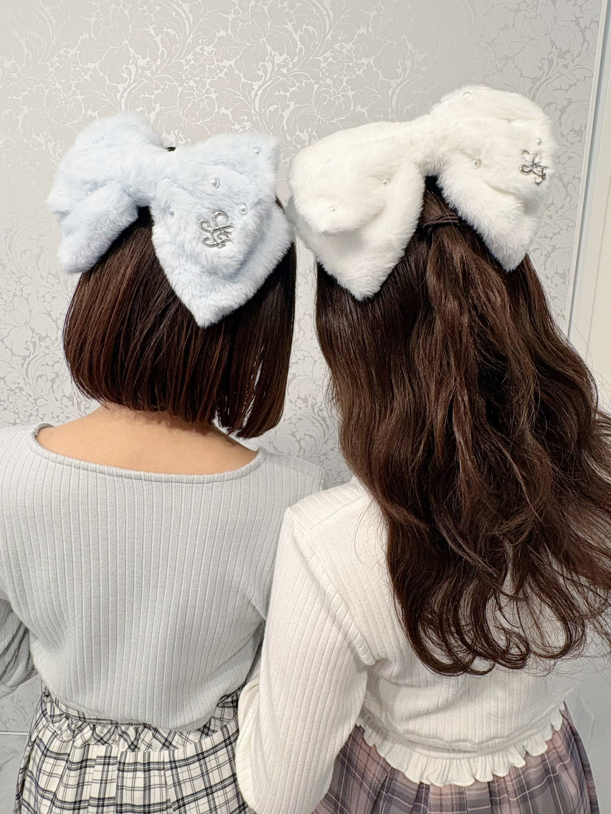 《LAFARY closet》ファーリボンバレッタ