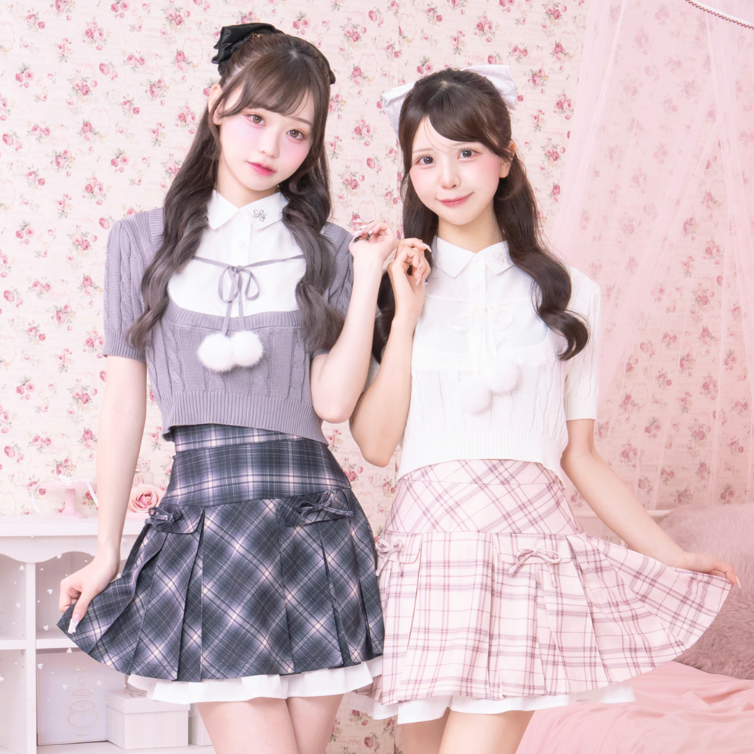 《LAFARY closet》シャツレイヤードニット