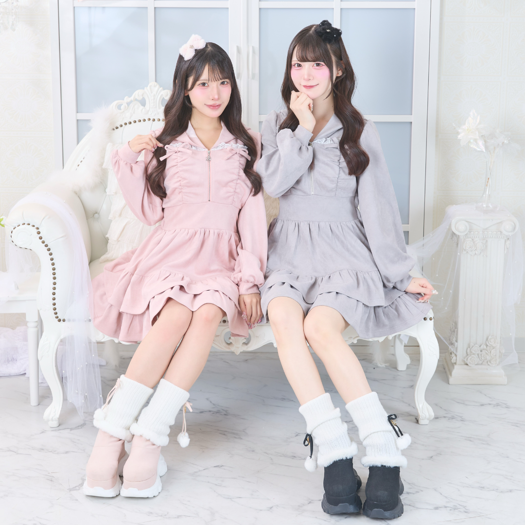 ピンク:152cm/グレー:163cm