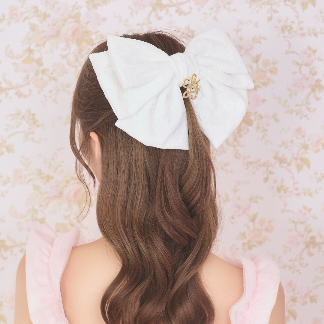 《LAFARY closet》レースリボンバレッタ
