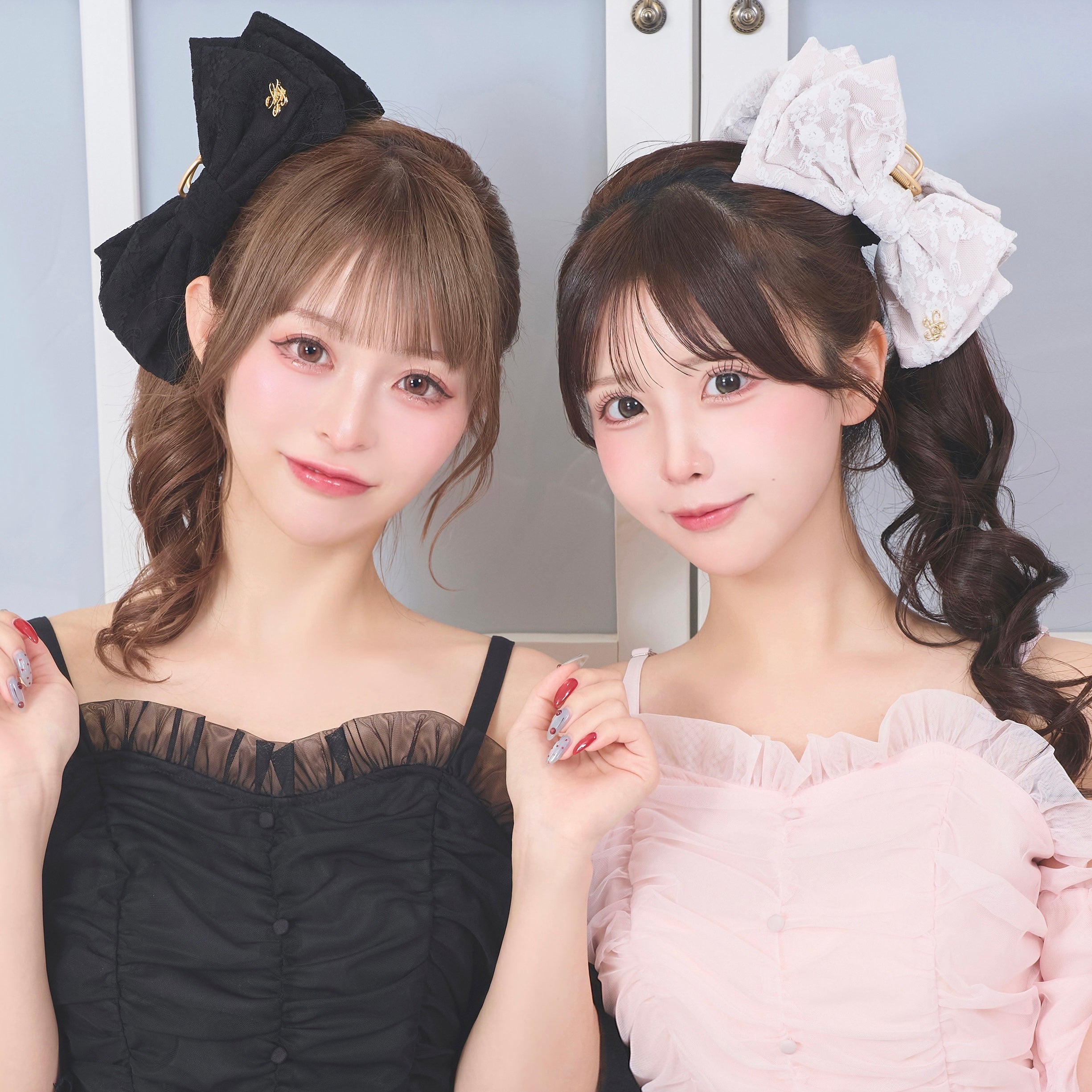 《LAFARY closet》レースリボンバンスクリップ