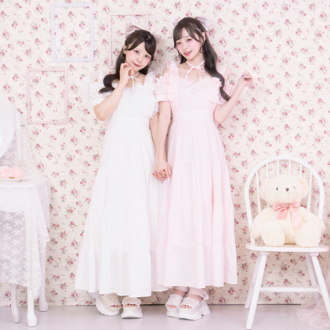 《LAFARY closet》ティアードロングワンピ