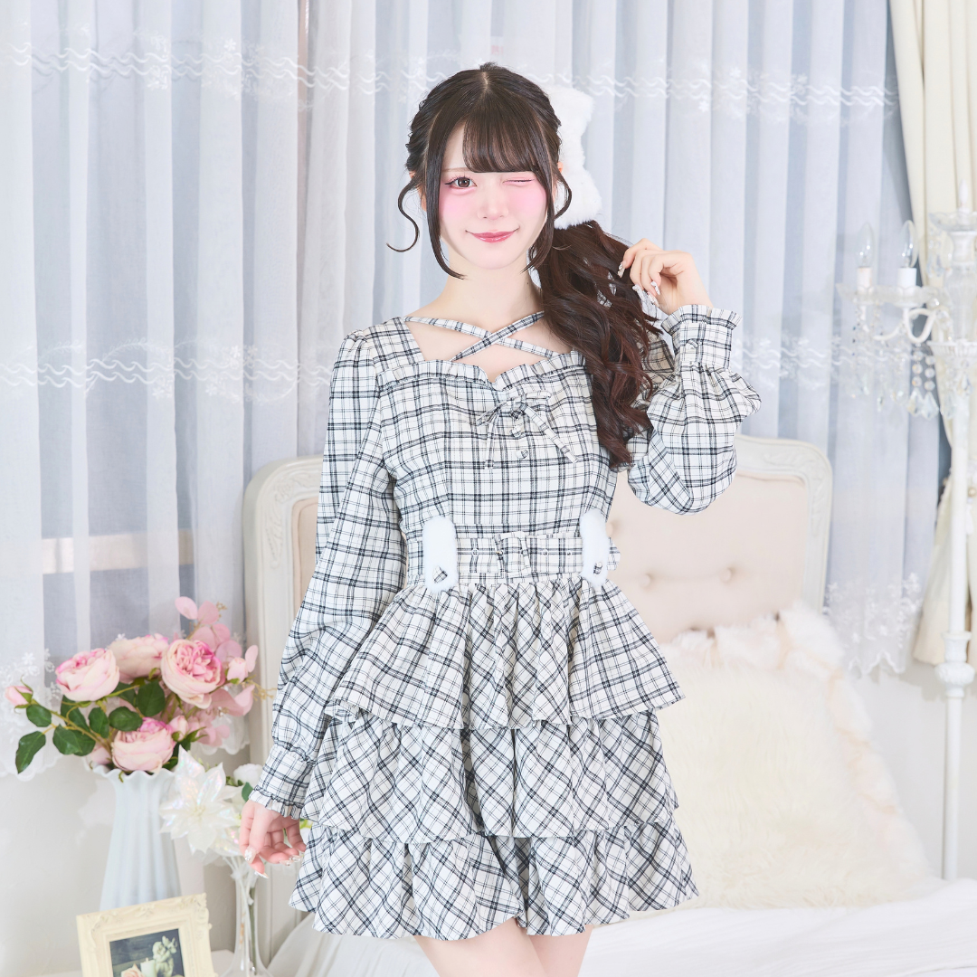 《LAFARY closet》ファーリボンバンスクリップ