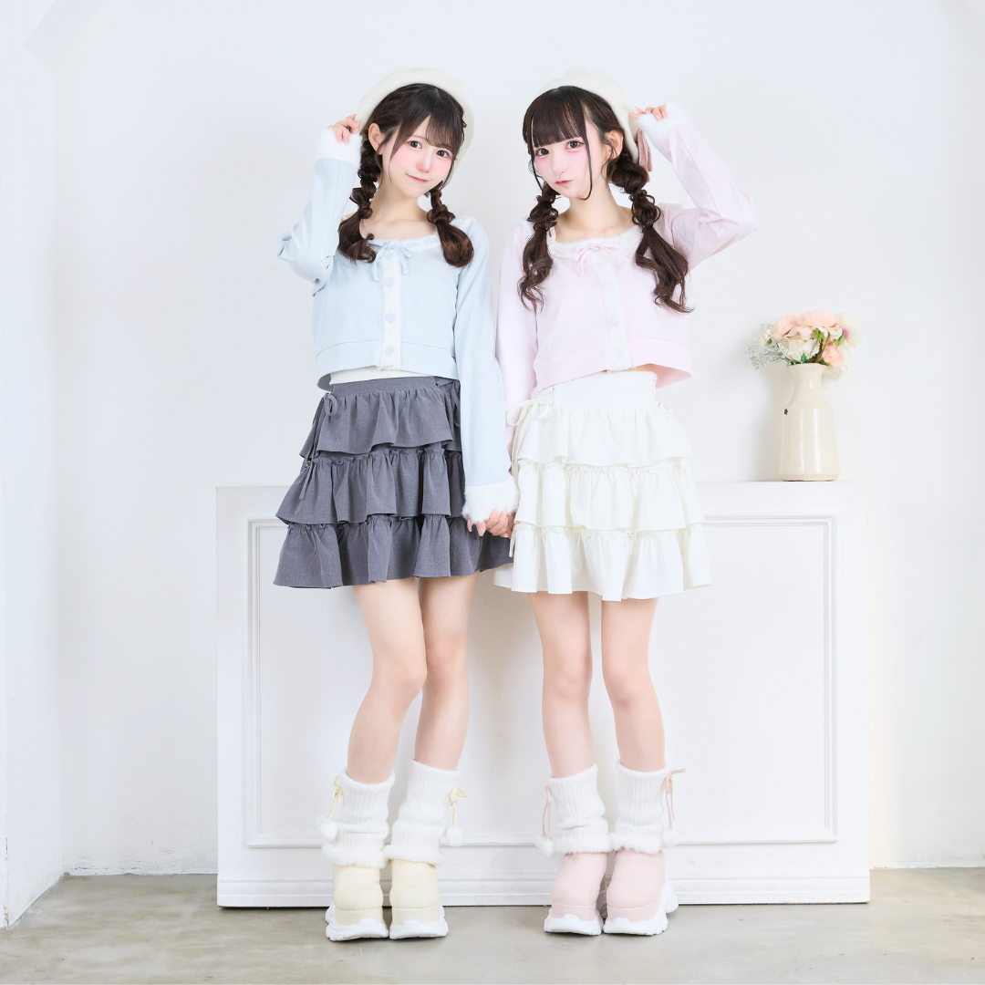 《LAFARY closet》ルーズニット厚底ブーツ