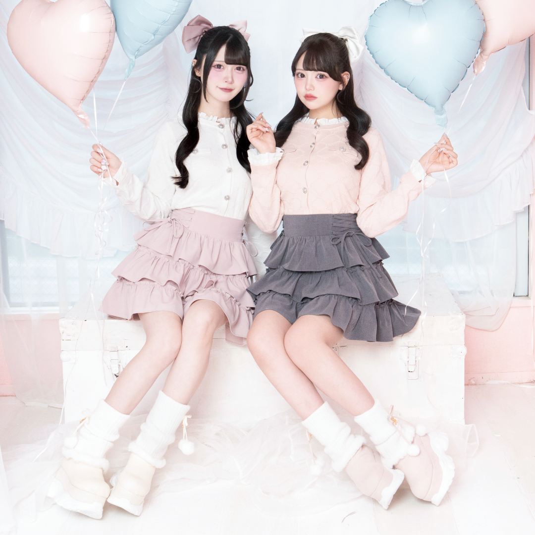 ピンク:163cm/グレー:163cm