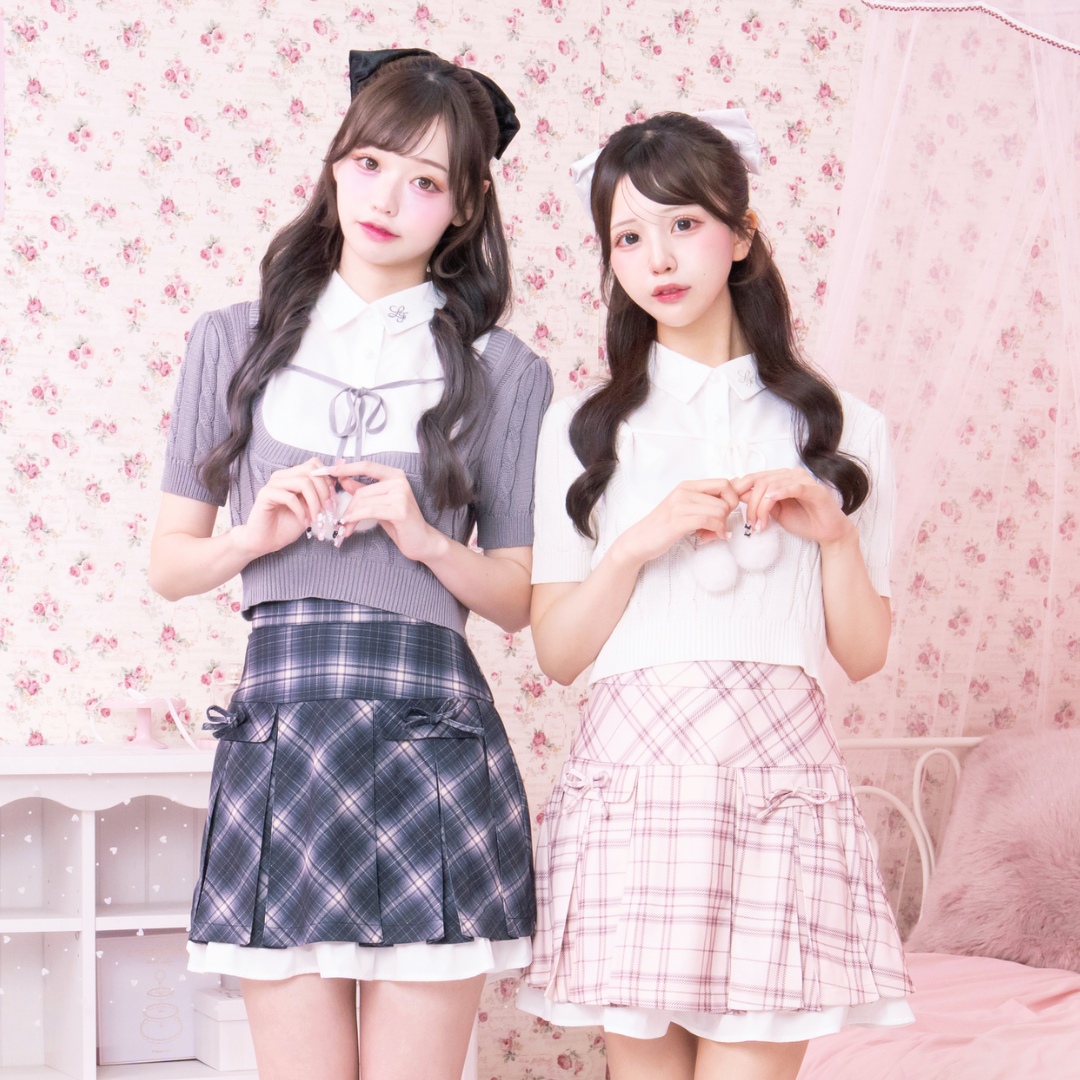 《LAFARY closet》シャツレイヤードニット