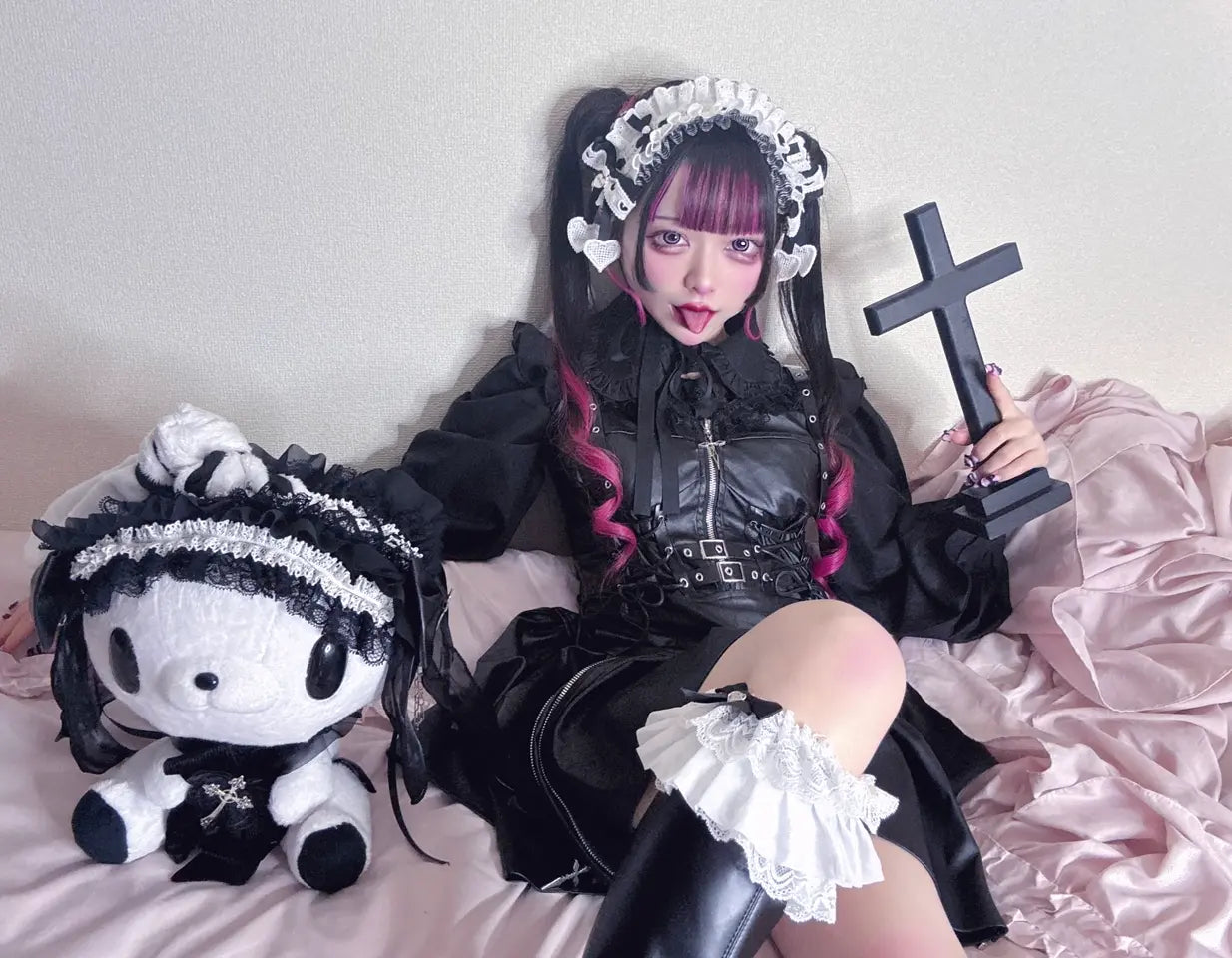 《mine》ギンガムチェックヘッドドレス