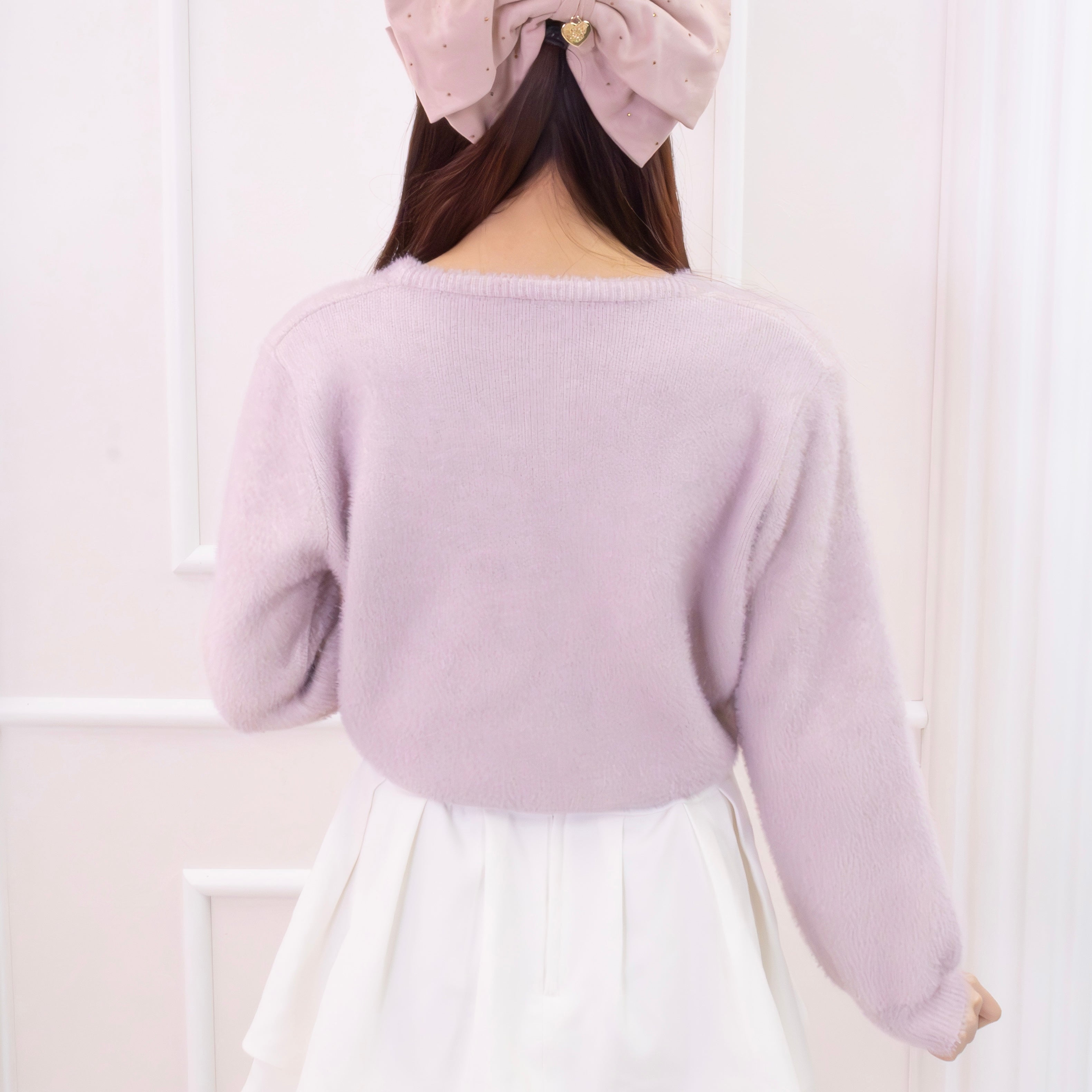 《LAFARY》ロゴ刺繍カーディガン