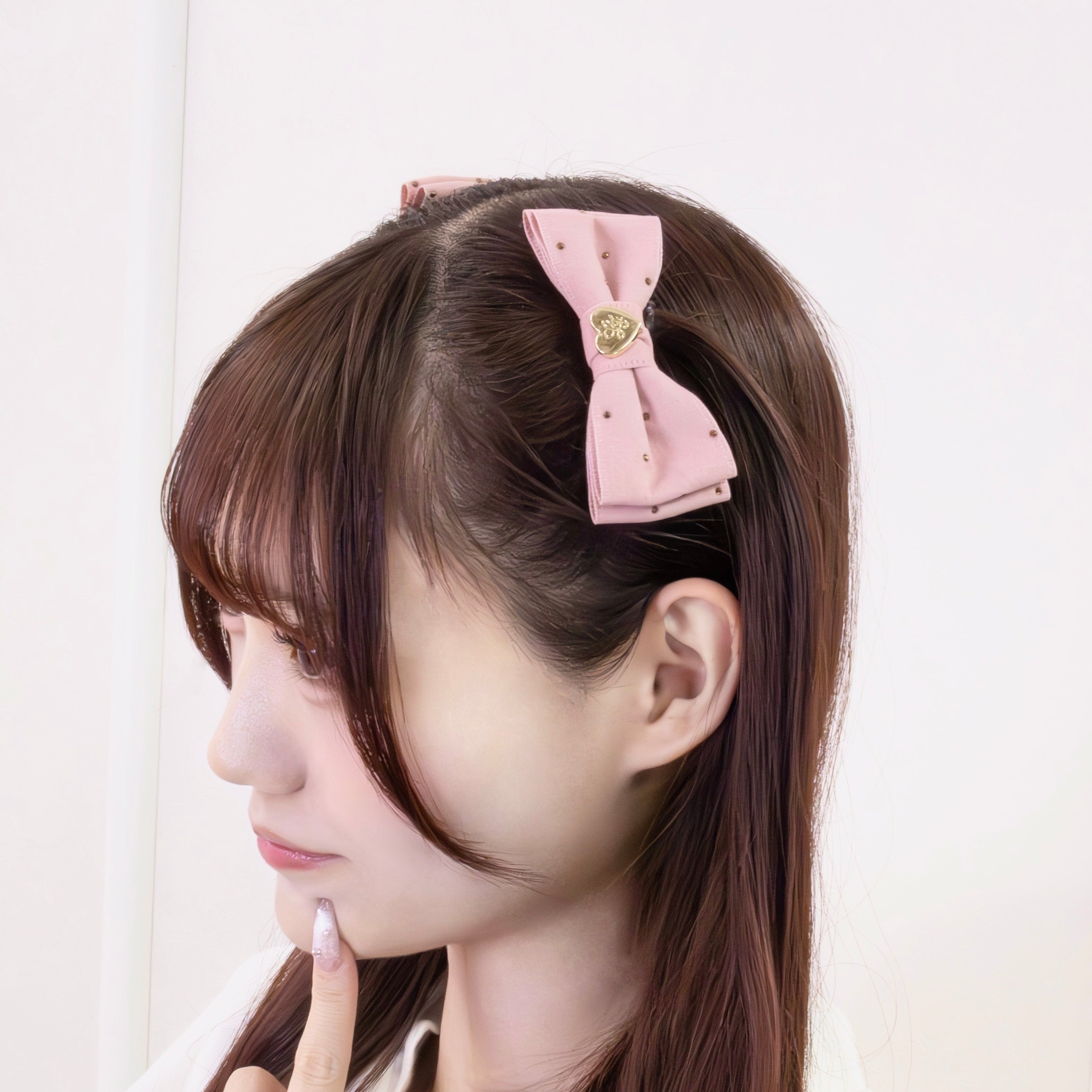 《LAFARY》ゴールドスタッズミニリボン