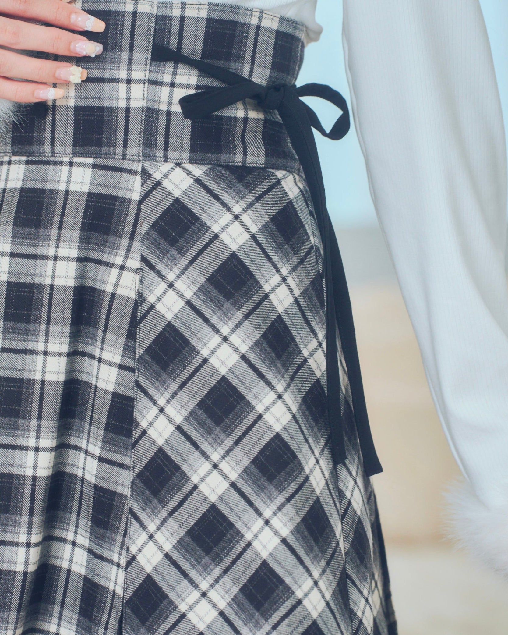 《LAFARY》ボックスプリーツスカート