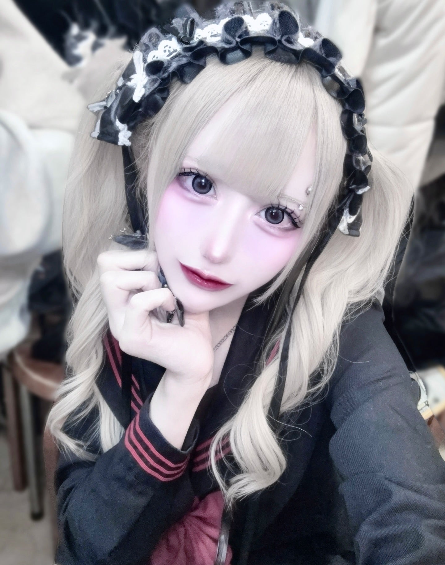 《mine》ハシゴレースヘッドドレス