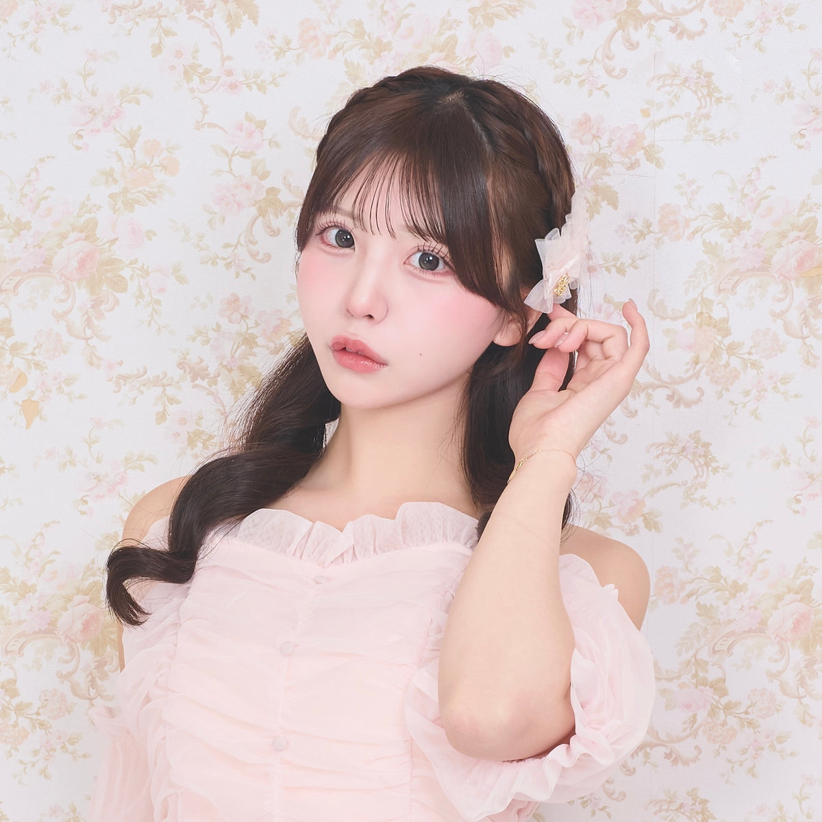 《LAFARY closet》チュールフリルヘアクリップ