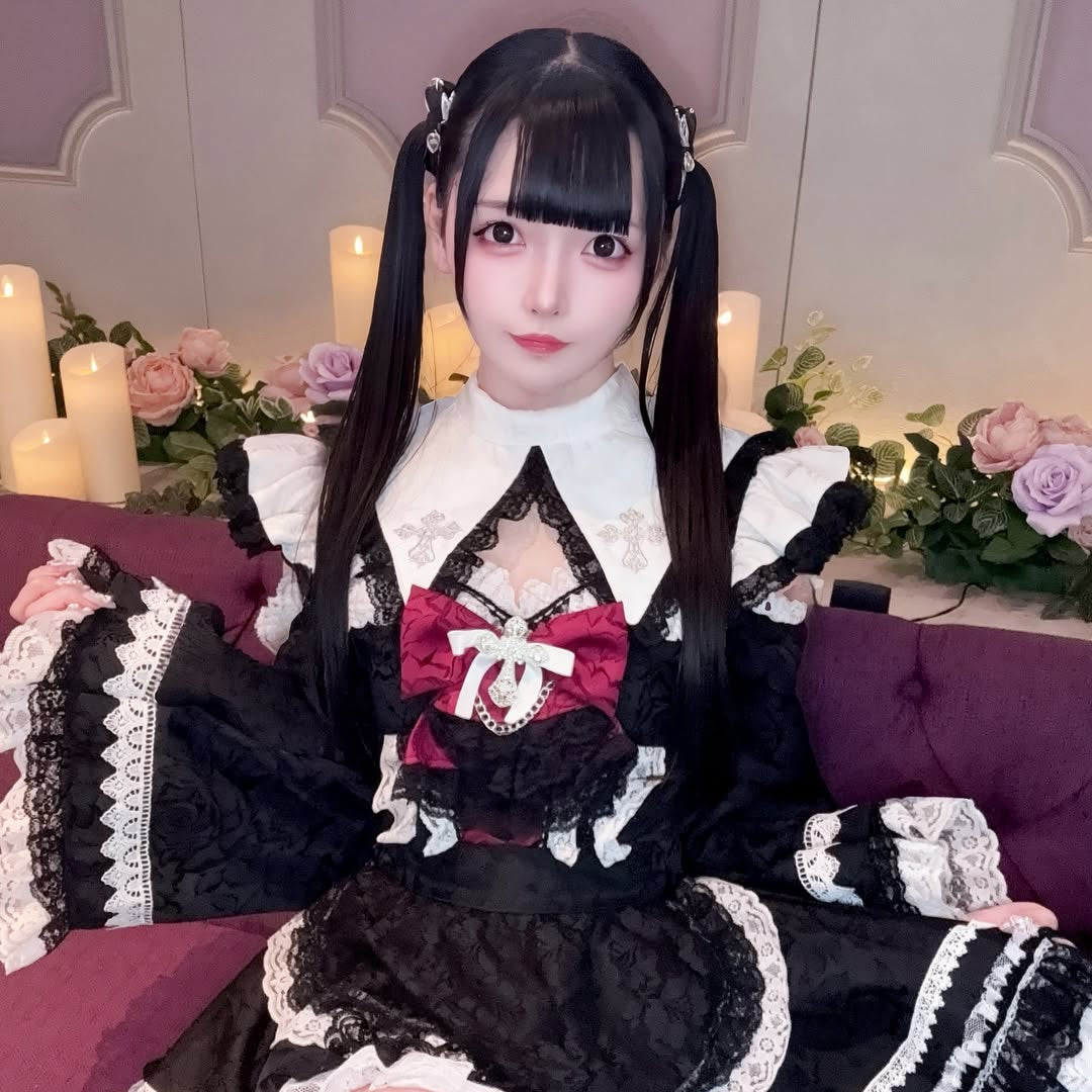 《mine》レザーフリルリボン