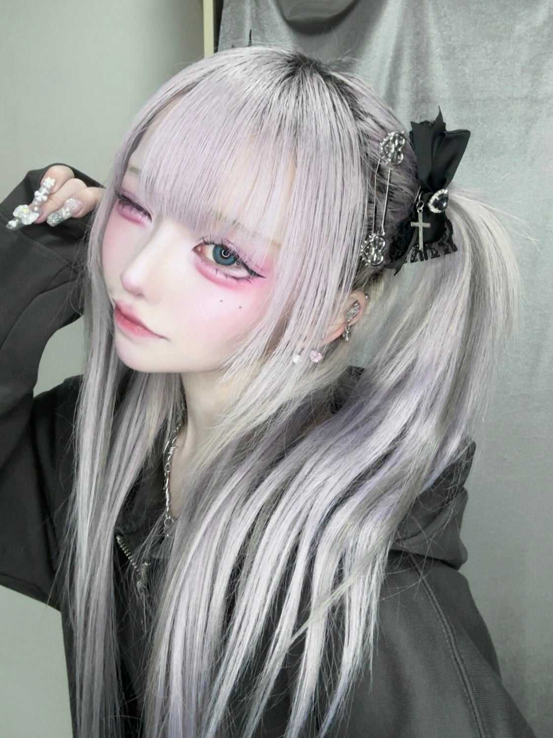 《mine》クロウハートシルバーピン