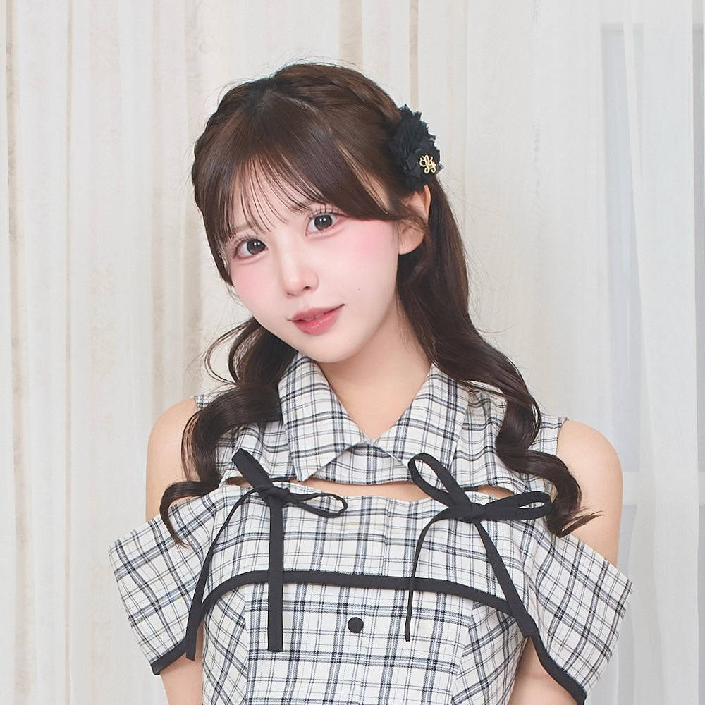 《LAFARY closet》チュールフリルヘアクリップ