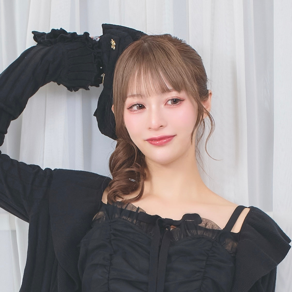 《LAFARY closet》レースリボンバンスクリップ