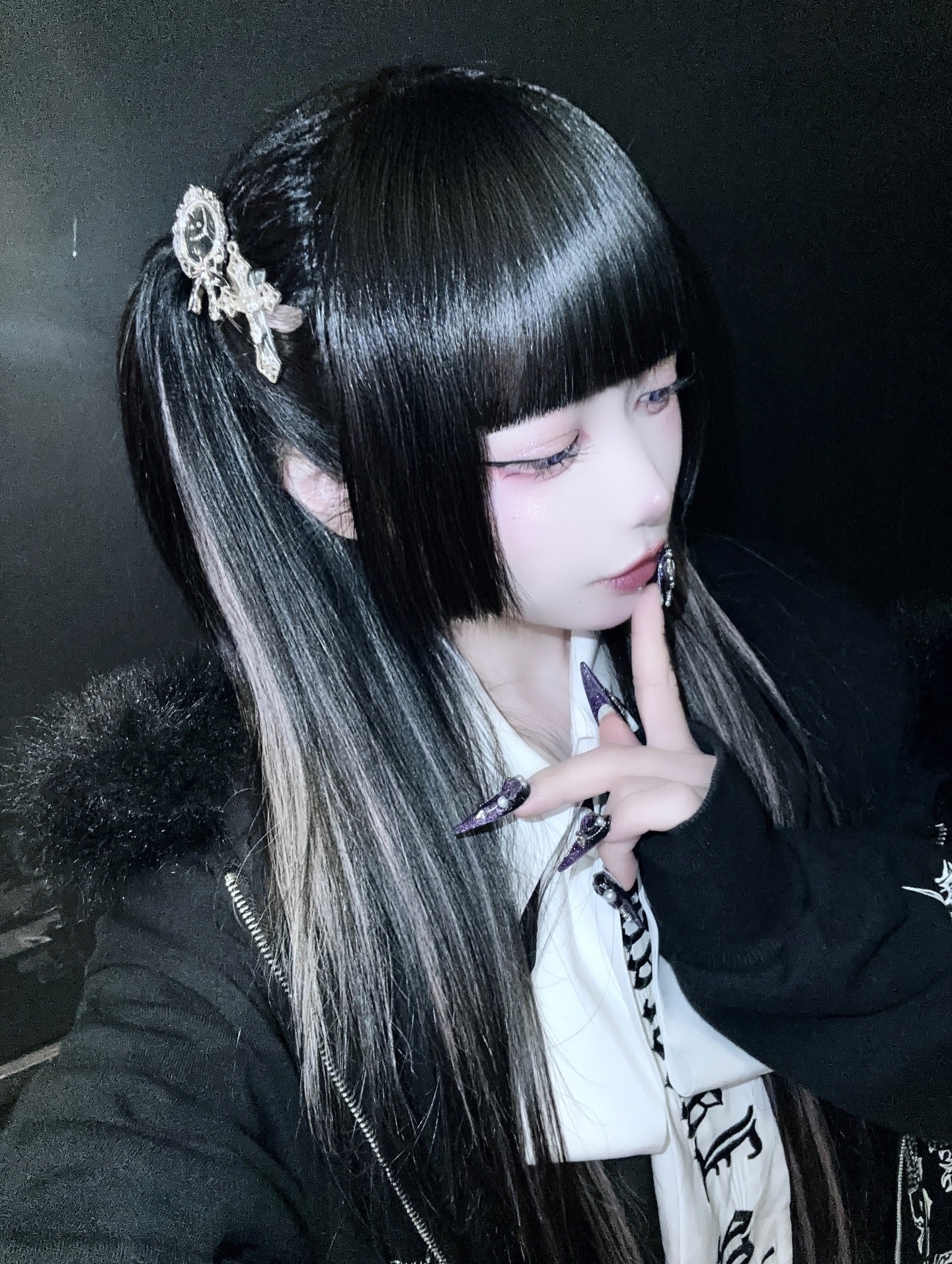 《mine》キャットシルバークリップ