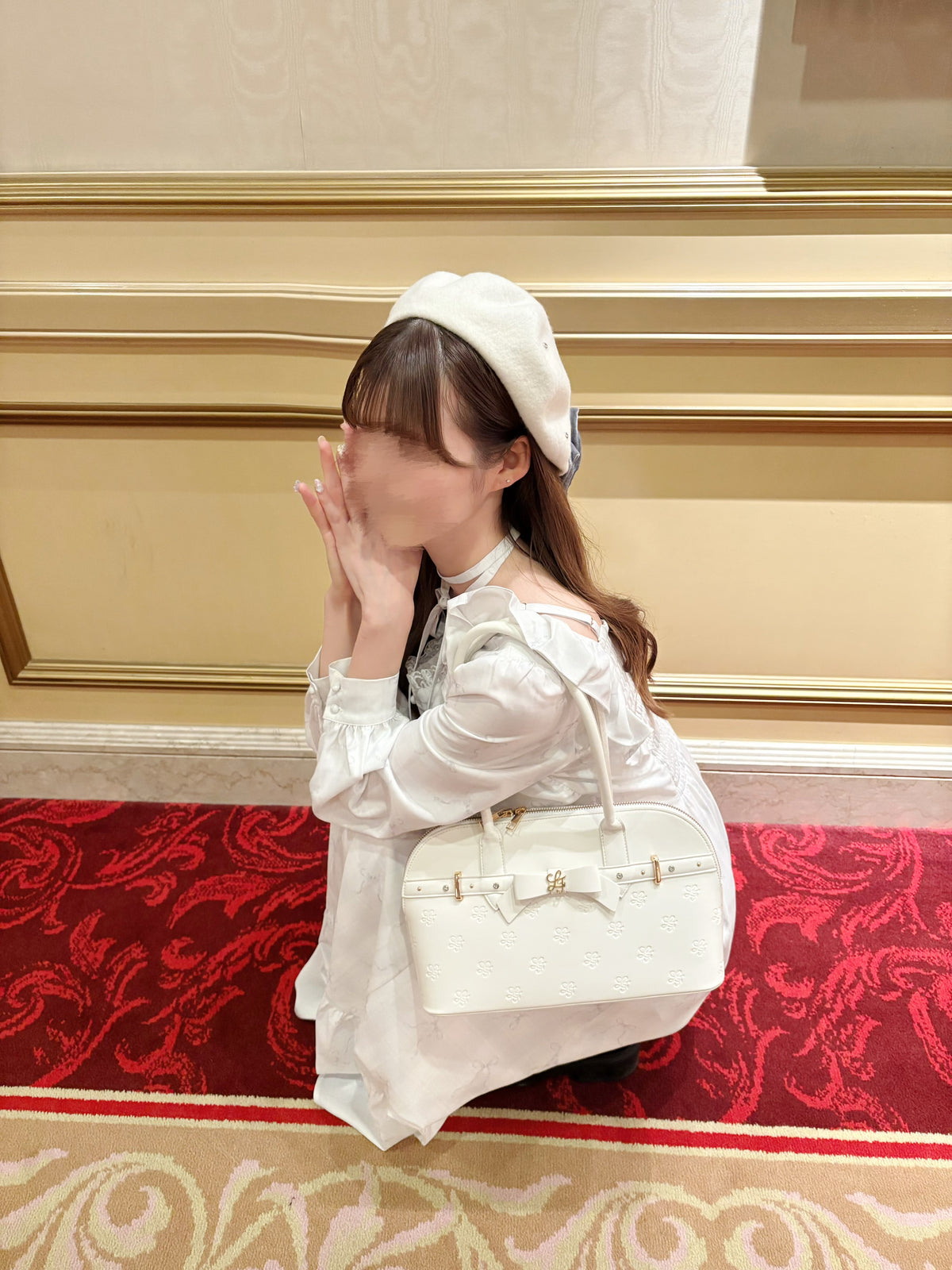 《LAFARY closet》キラキラリボンベレー帽