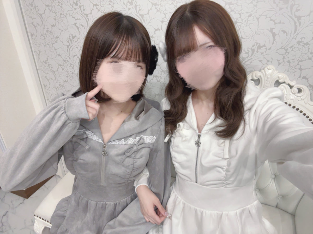 《LAFARY closet》スエードパーカーワンピ