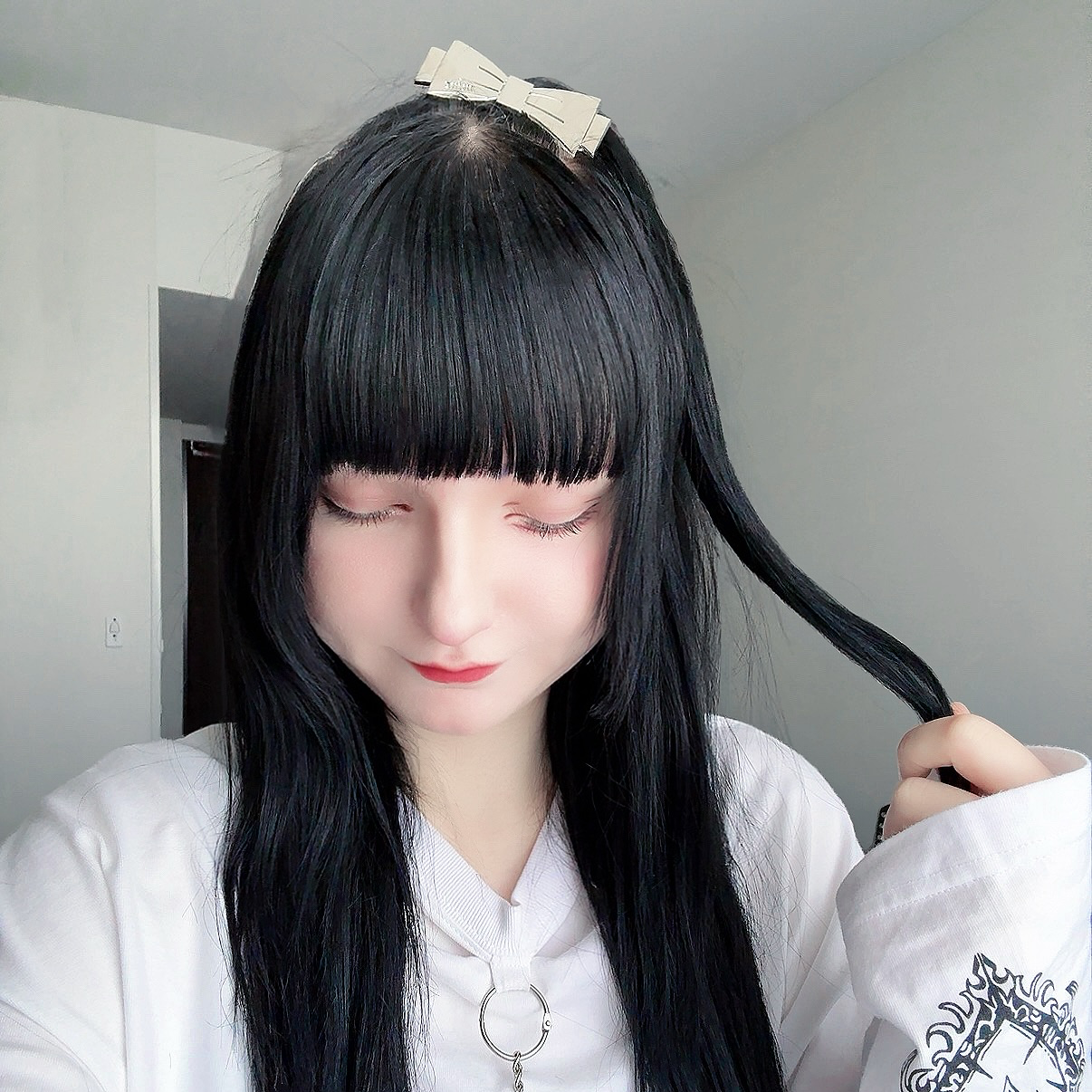 《mine》リボンシルバークリップ