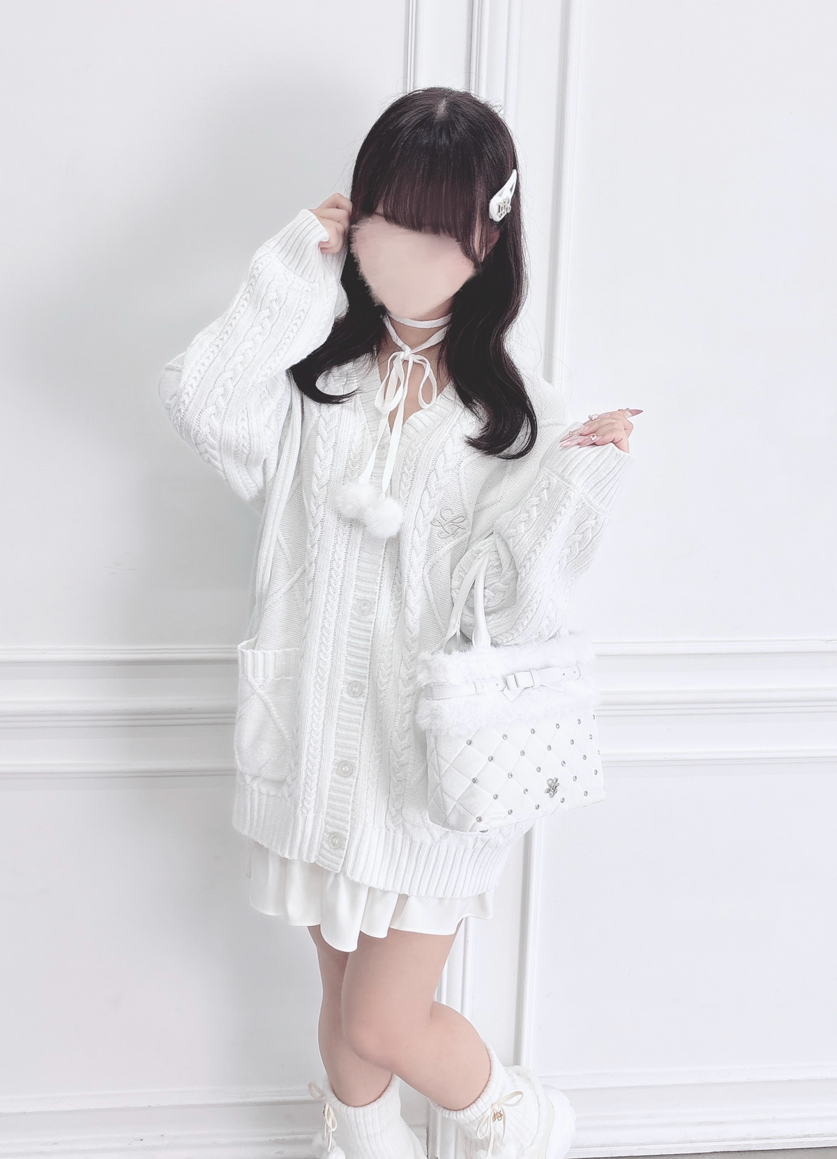 《LAFARY closet》サテンハートヘアピン