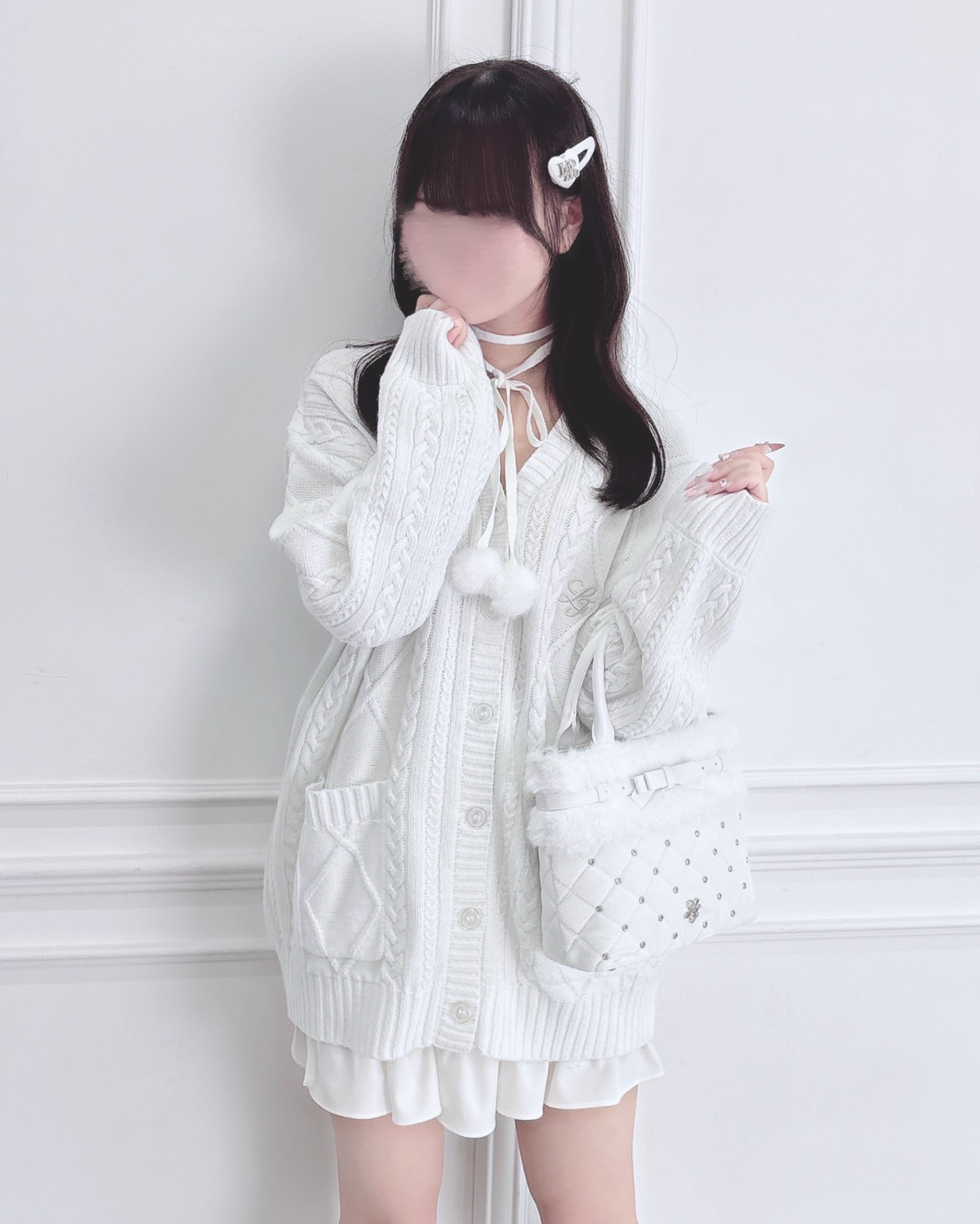 《LAFARY closet》サテンハートヘアピン