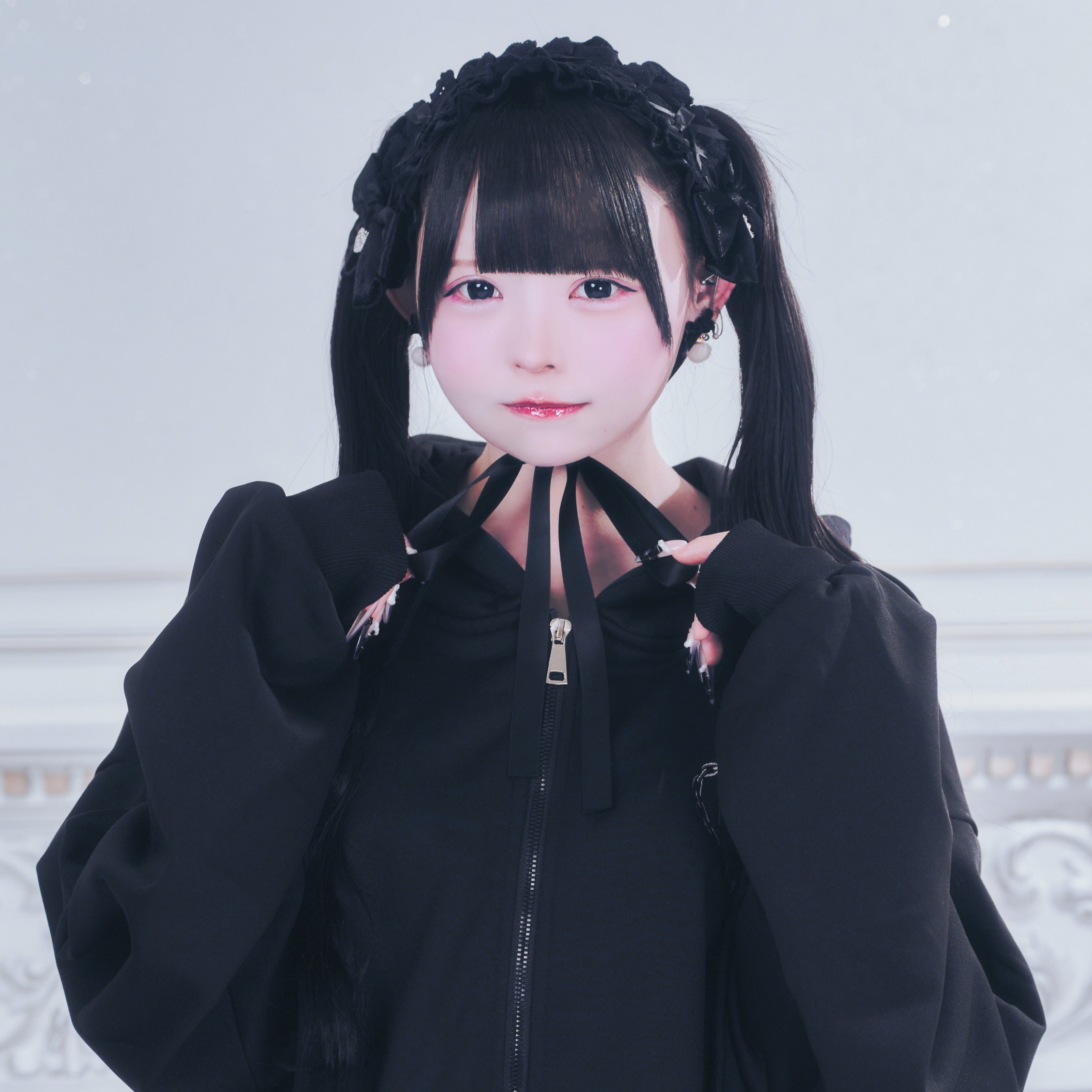 《mine》ベロアリボンヘッドドレス