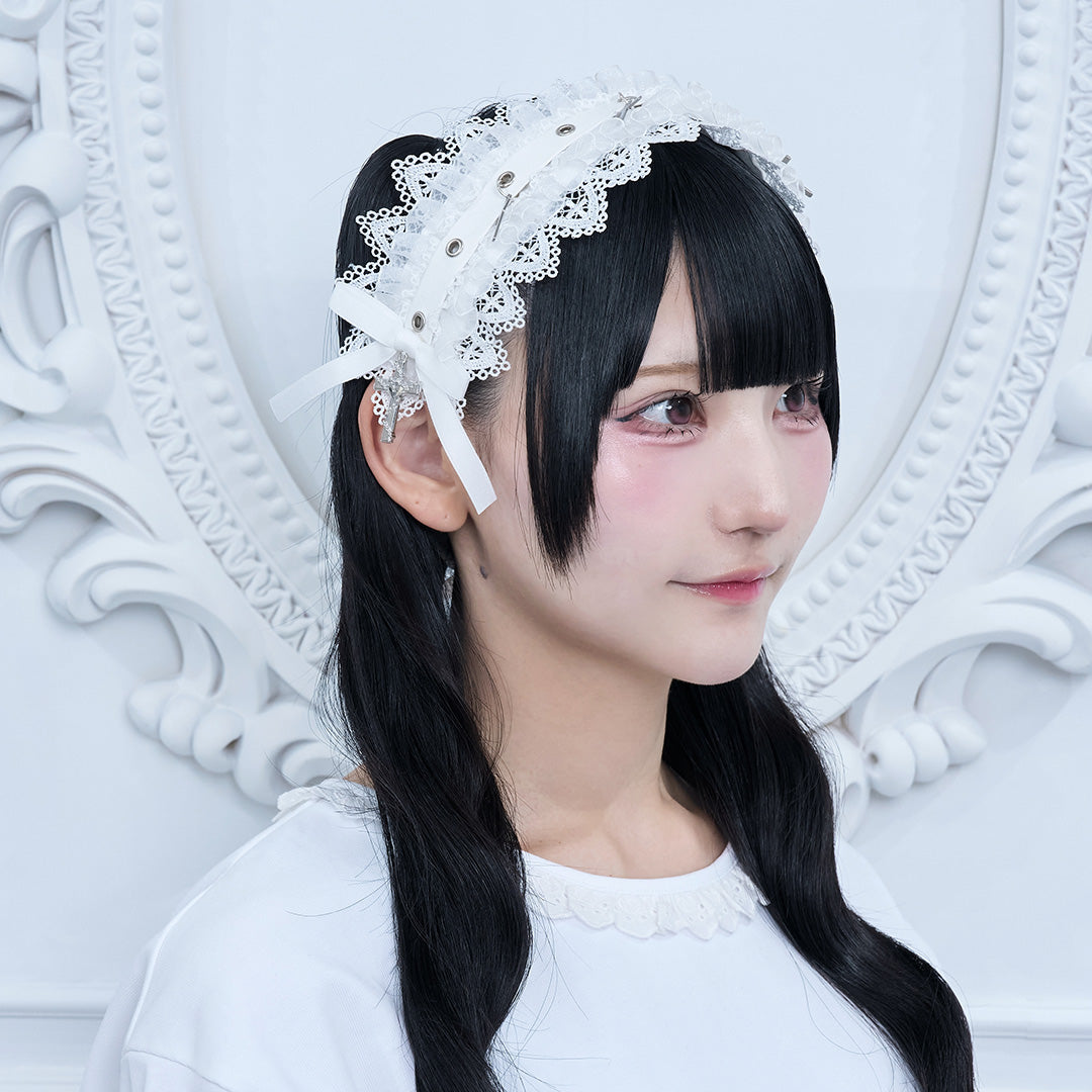 《mine》クロスレースヘッドドレス