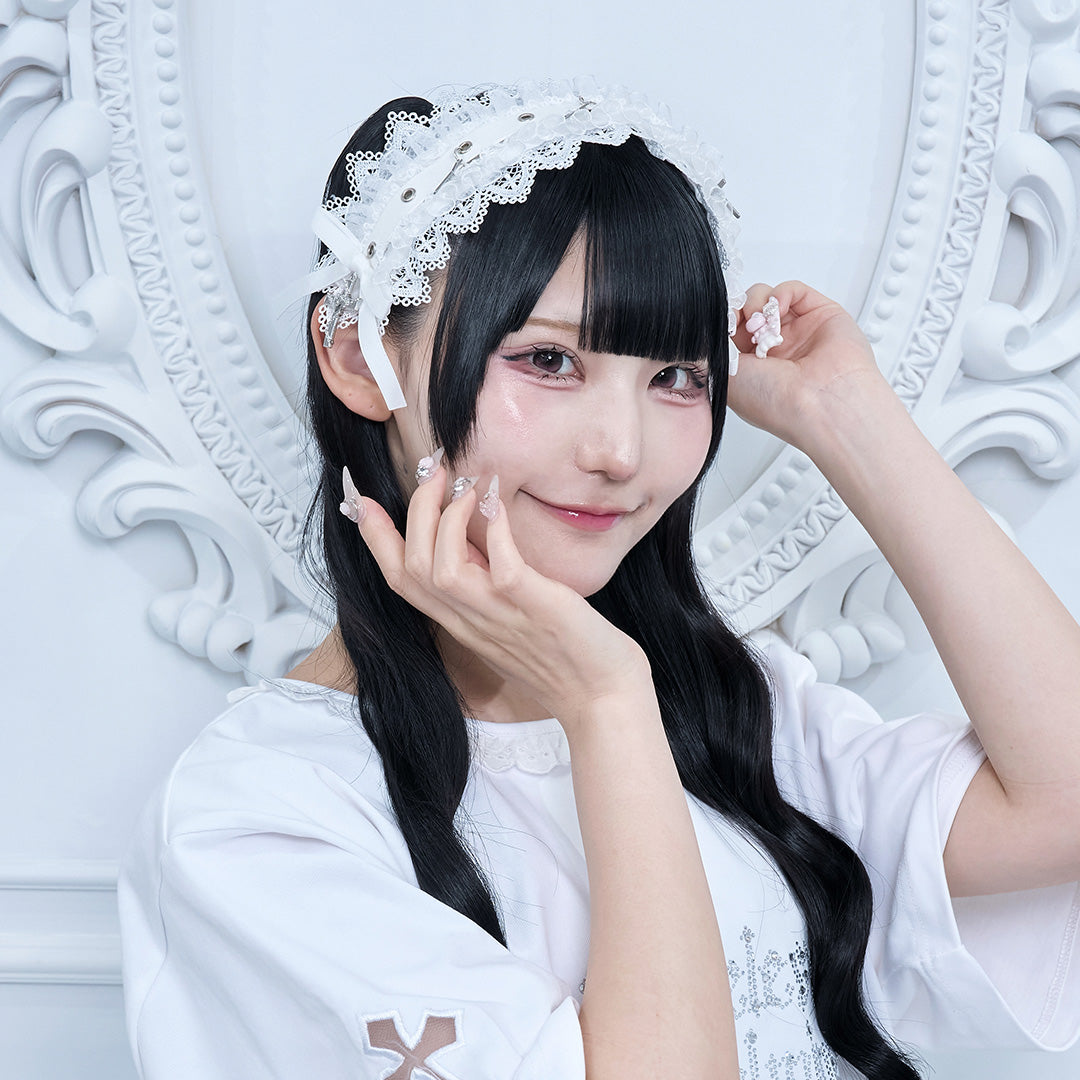 《mine》クロスレースヘッドドレス
